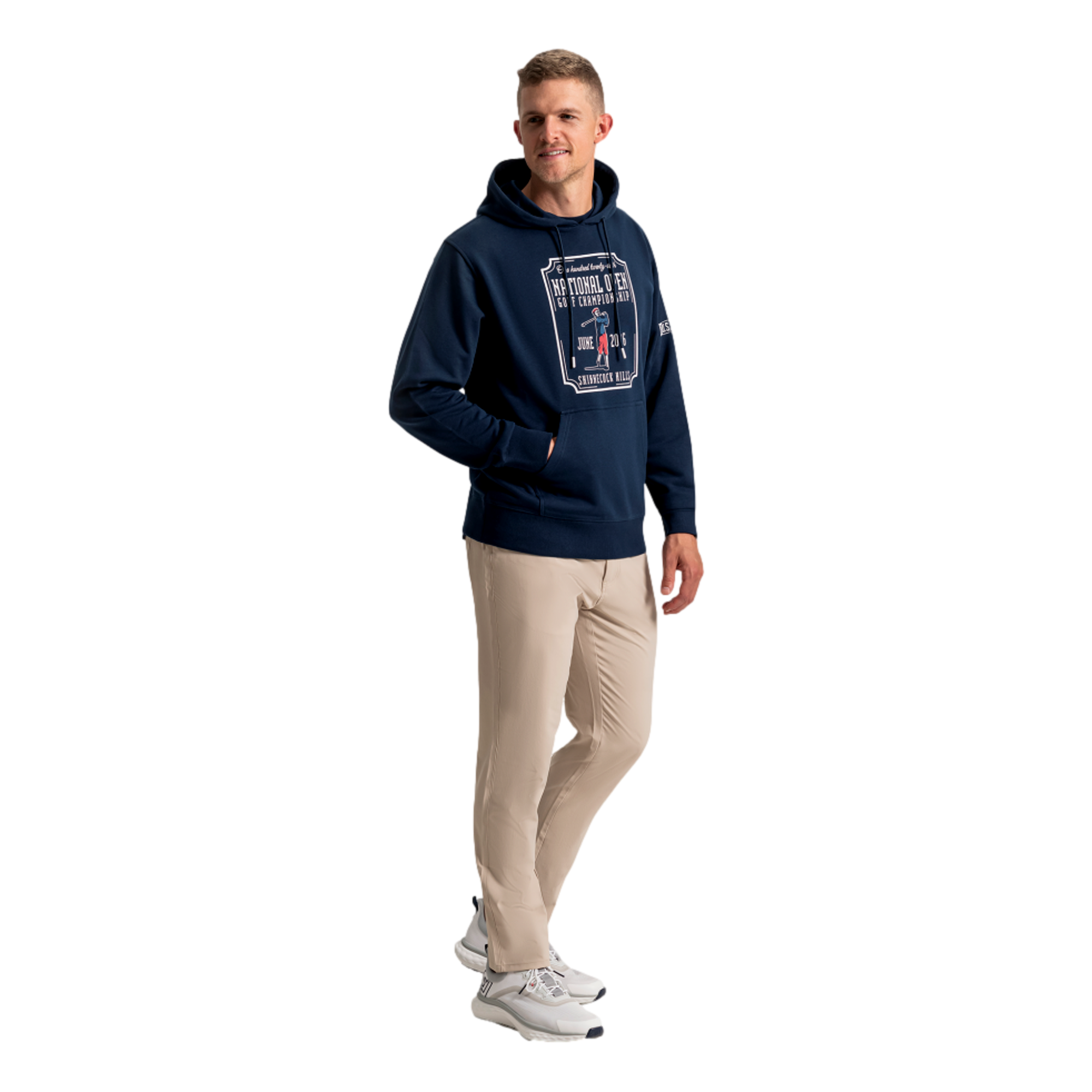 US Open Alt Logo National Open Long Sleeve Men's Golf Hoodie