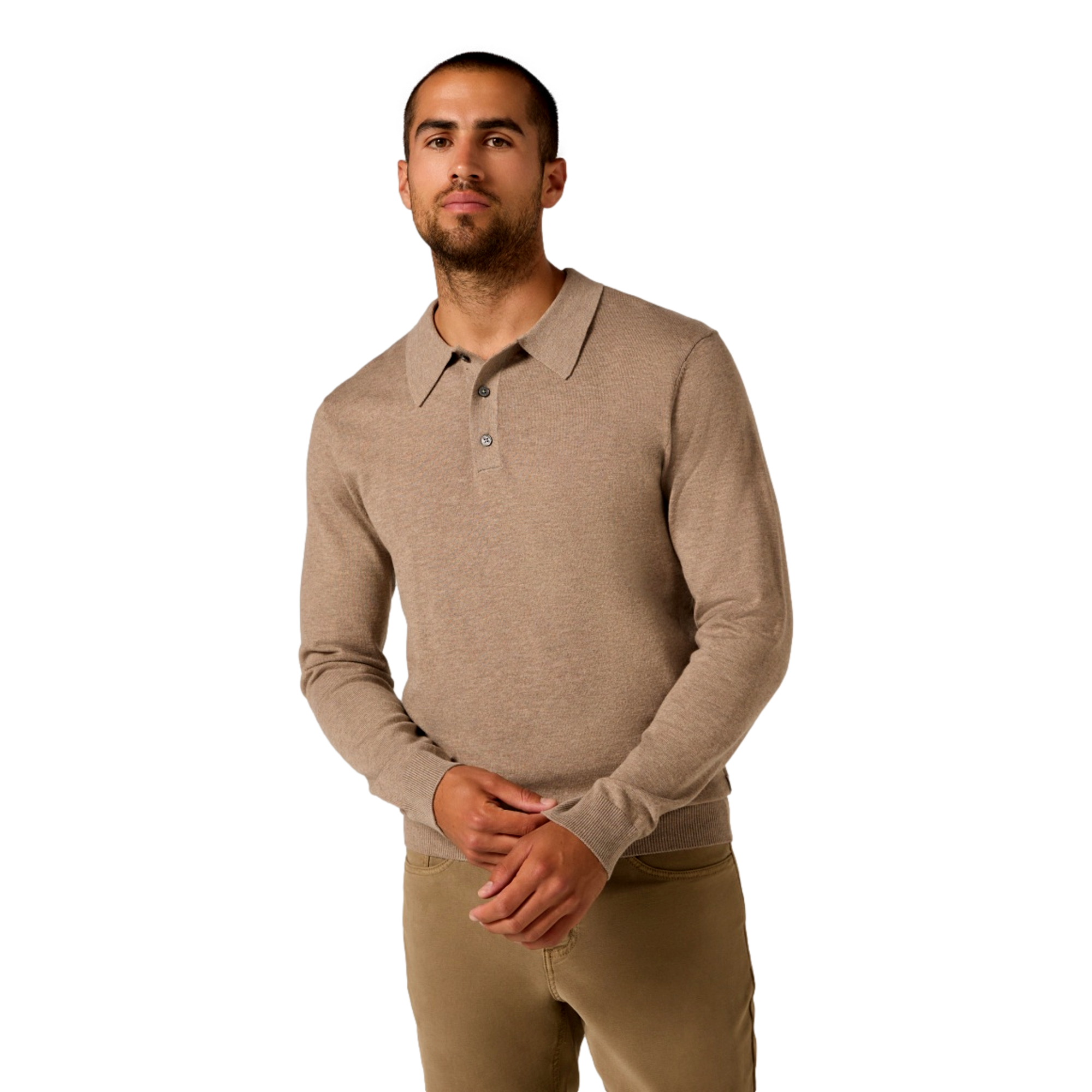 Belford Long Sleeve Men's Golf Sweater Polo
