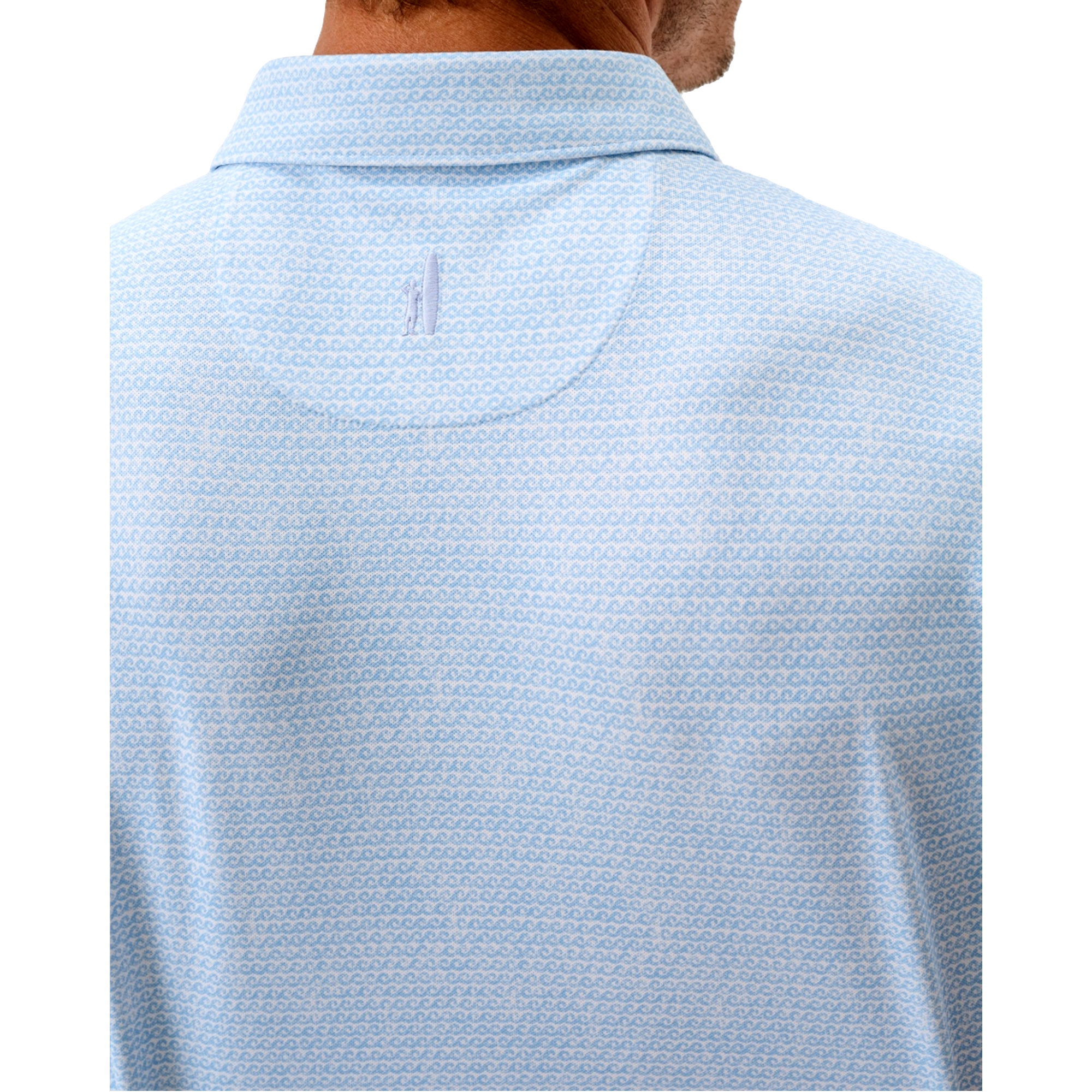 Waverunner Print Mesh Men's Golf Polo Shirt