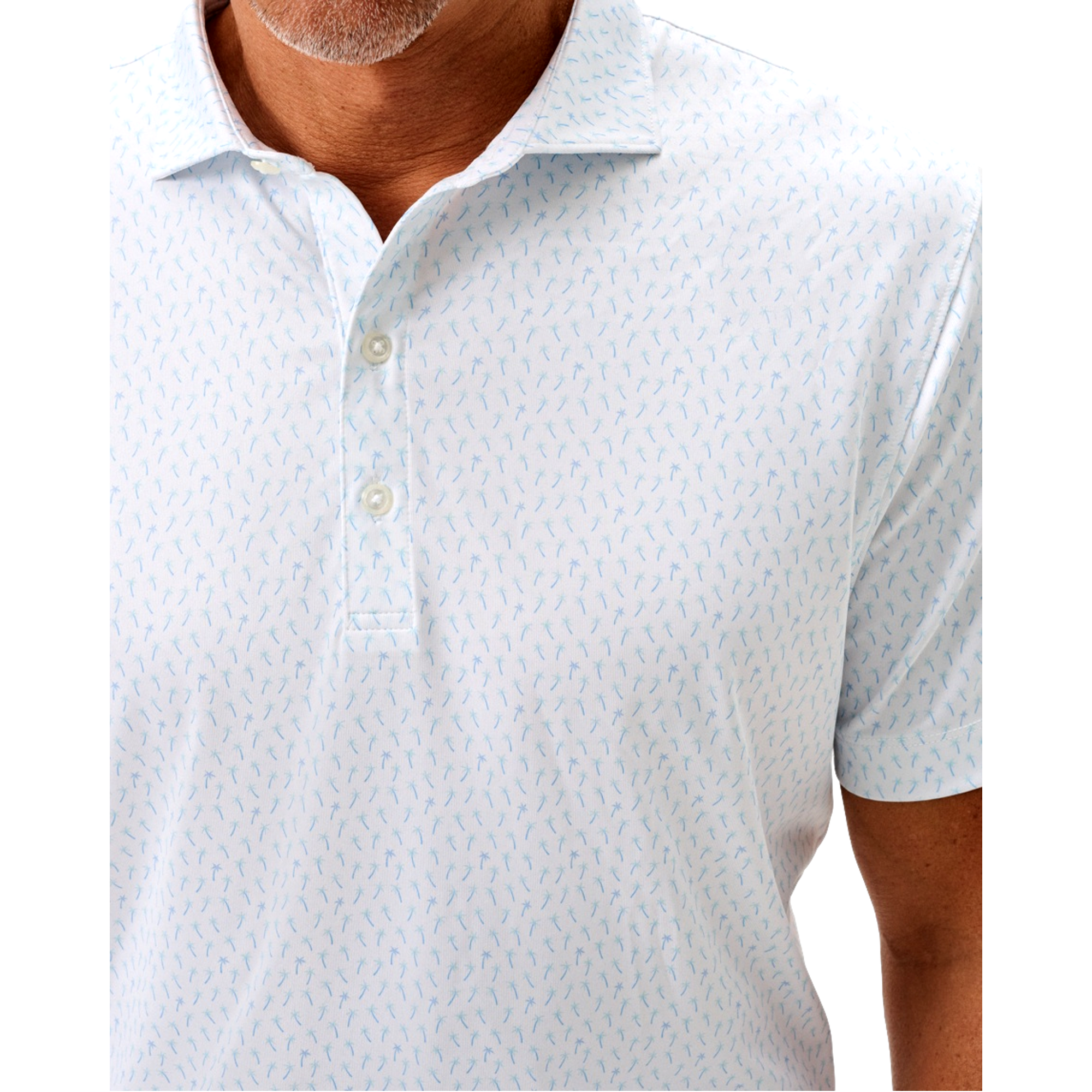 Marina Print Men's Golf Polo Shirt