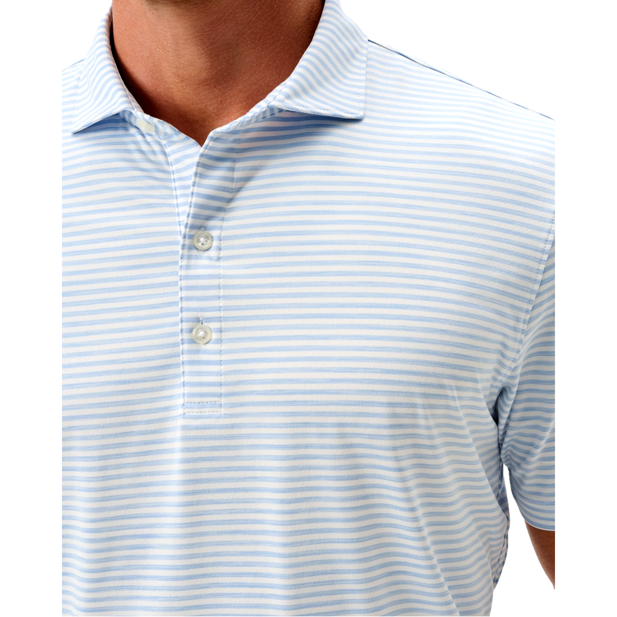 Seymour Striped Men's Golf Polo Shirt