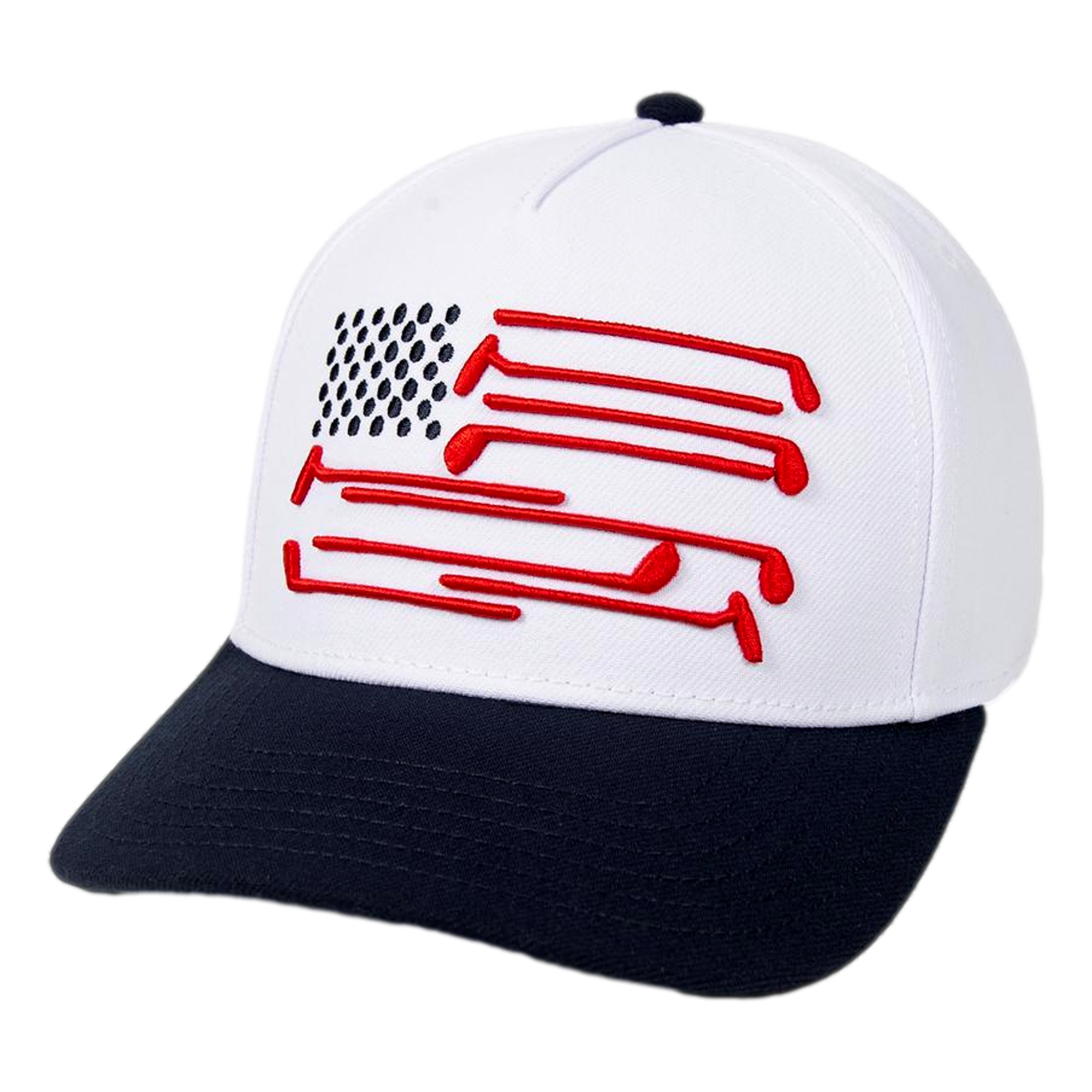 American Flag Snapback Men's Golf Hat