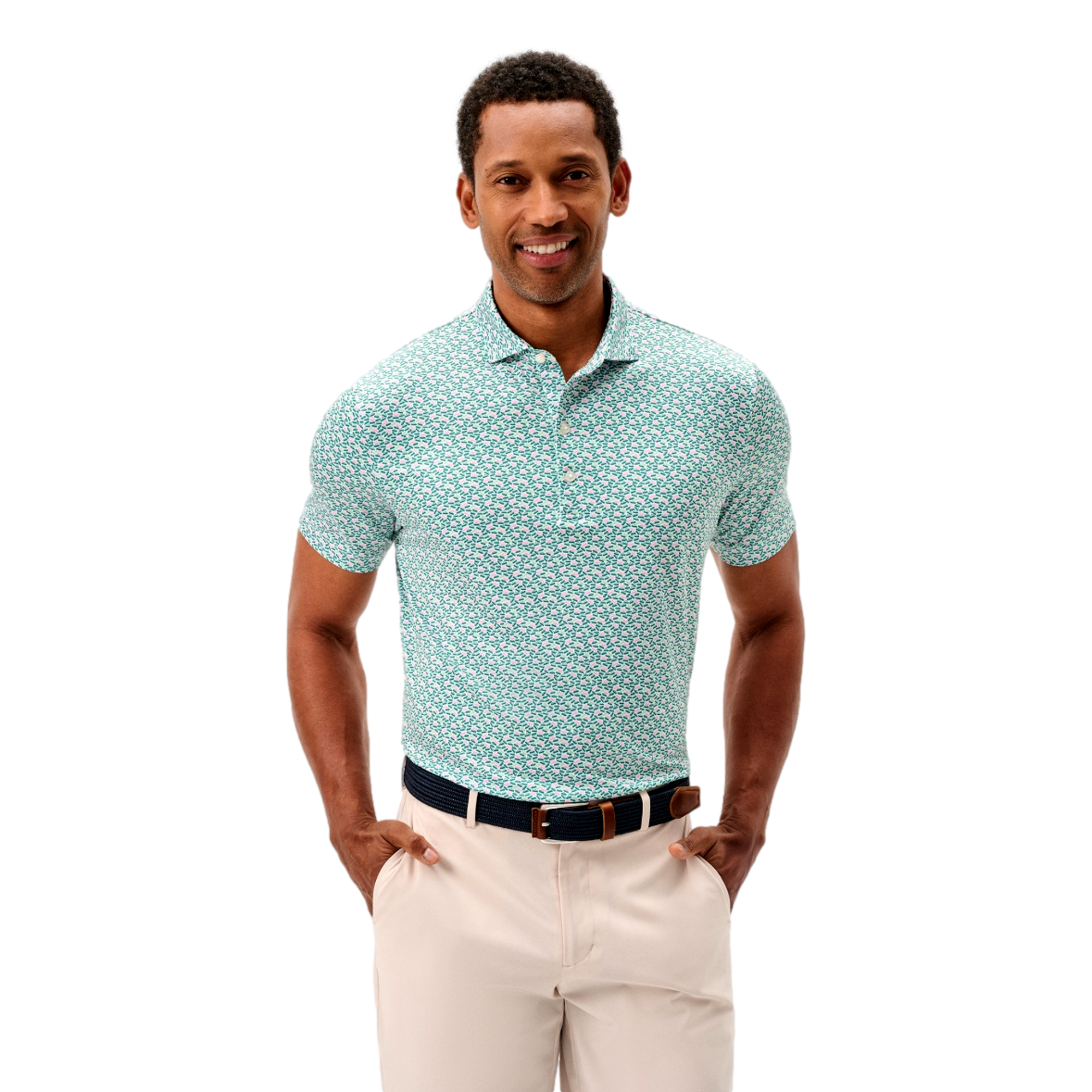 Pimento Performance Men's Golf Polo Shirt
