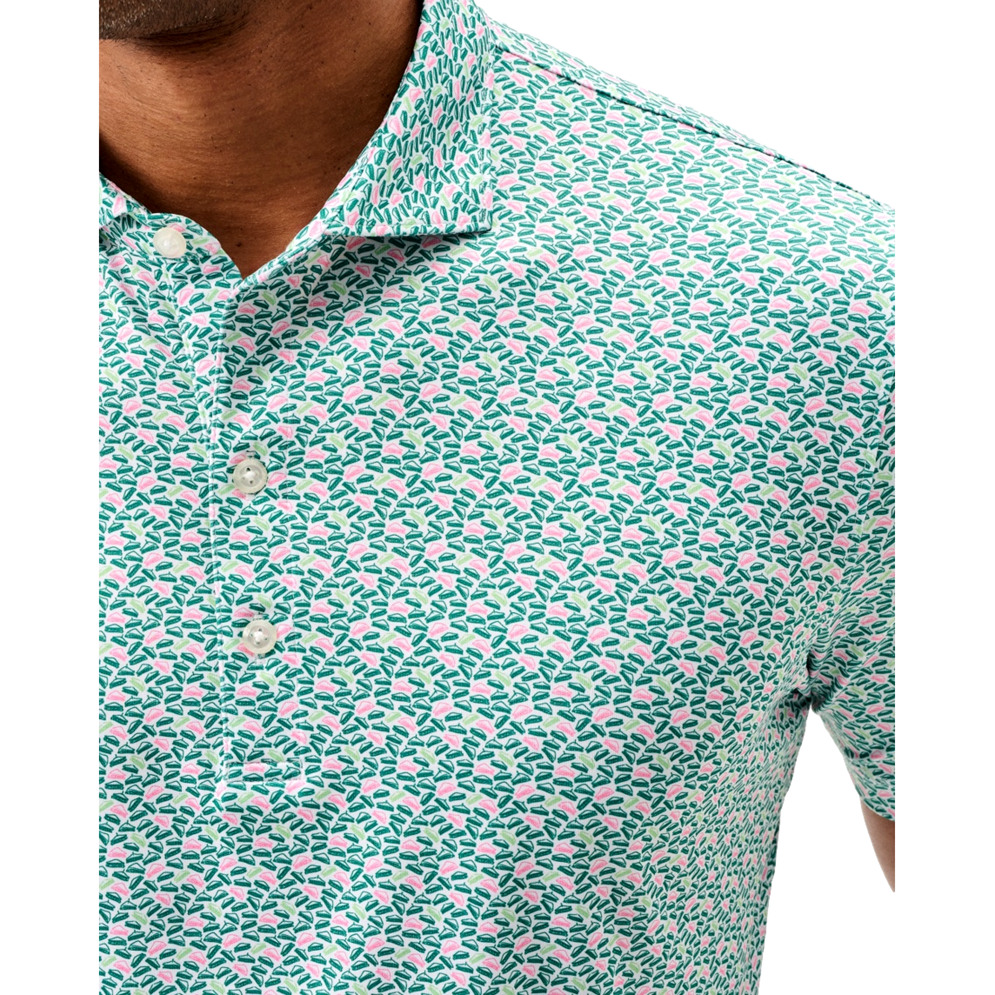 Pimento Performance Men's Golf Polo Shirt