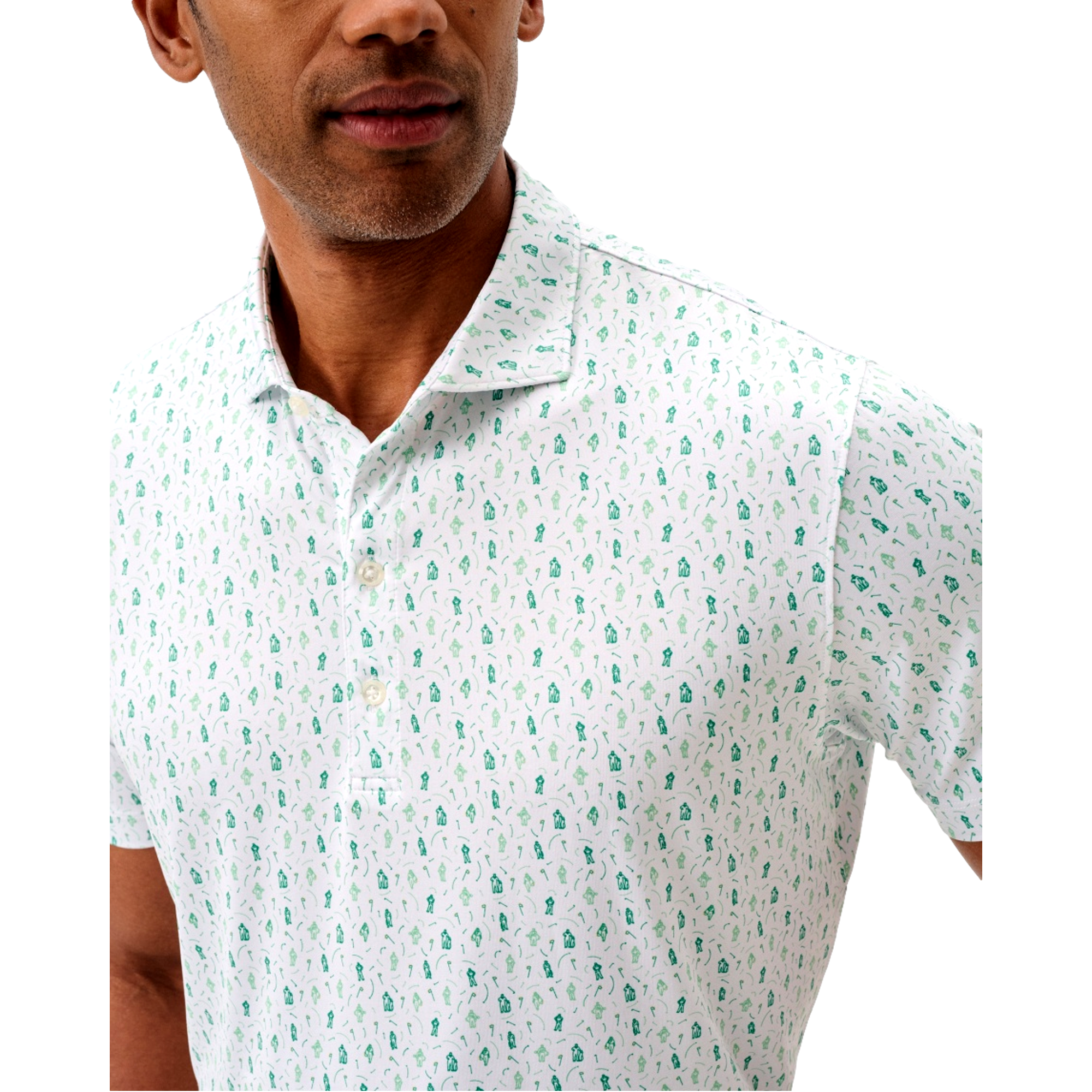 Caddie Uniform Jumpsuit Performance Men's Golf Polo Shirt