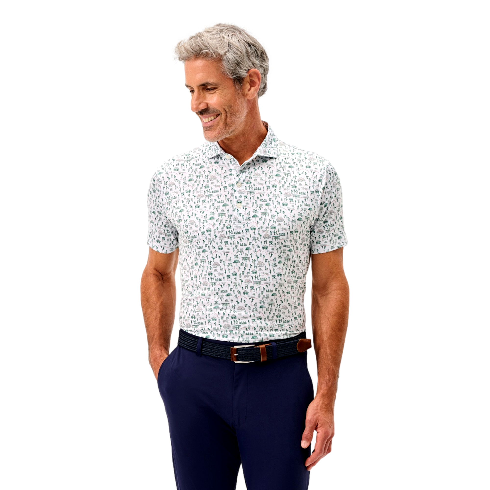 The Gallery Performance Jersey Men's Golf Polo Shirt