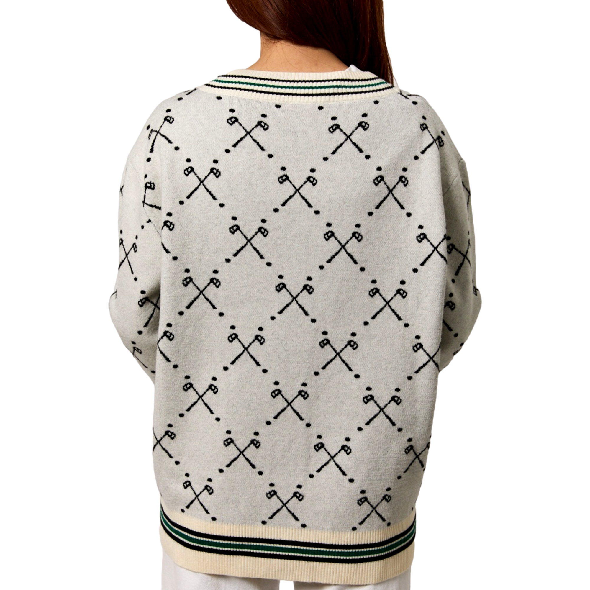 Boyfriend Clubs Women's Cardigan Golf Sweater