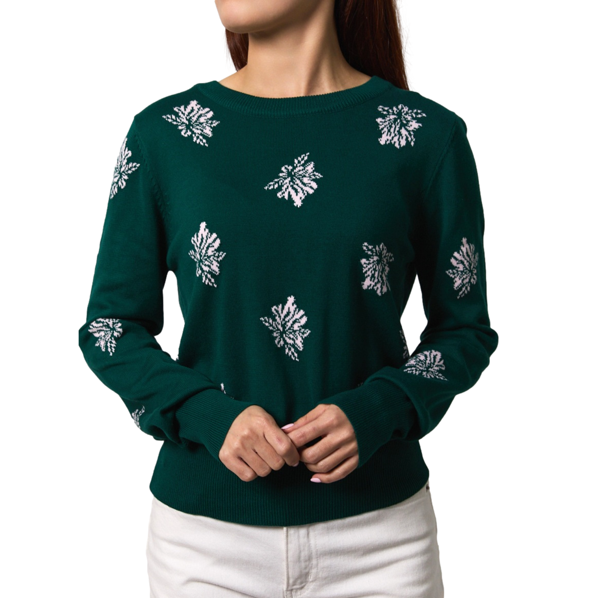 Azalea Knit Crewneck Women's Golf Sweater