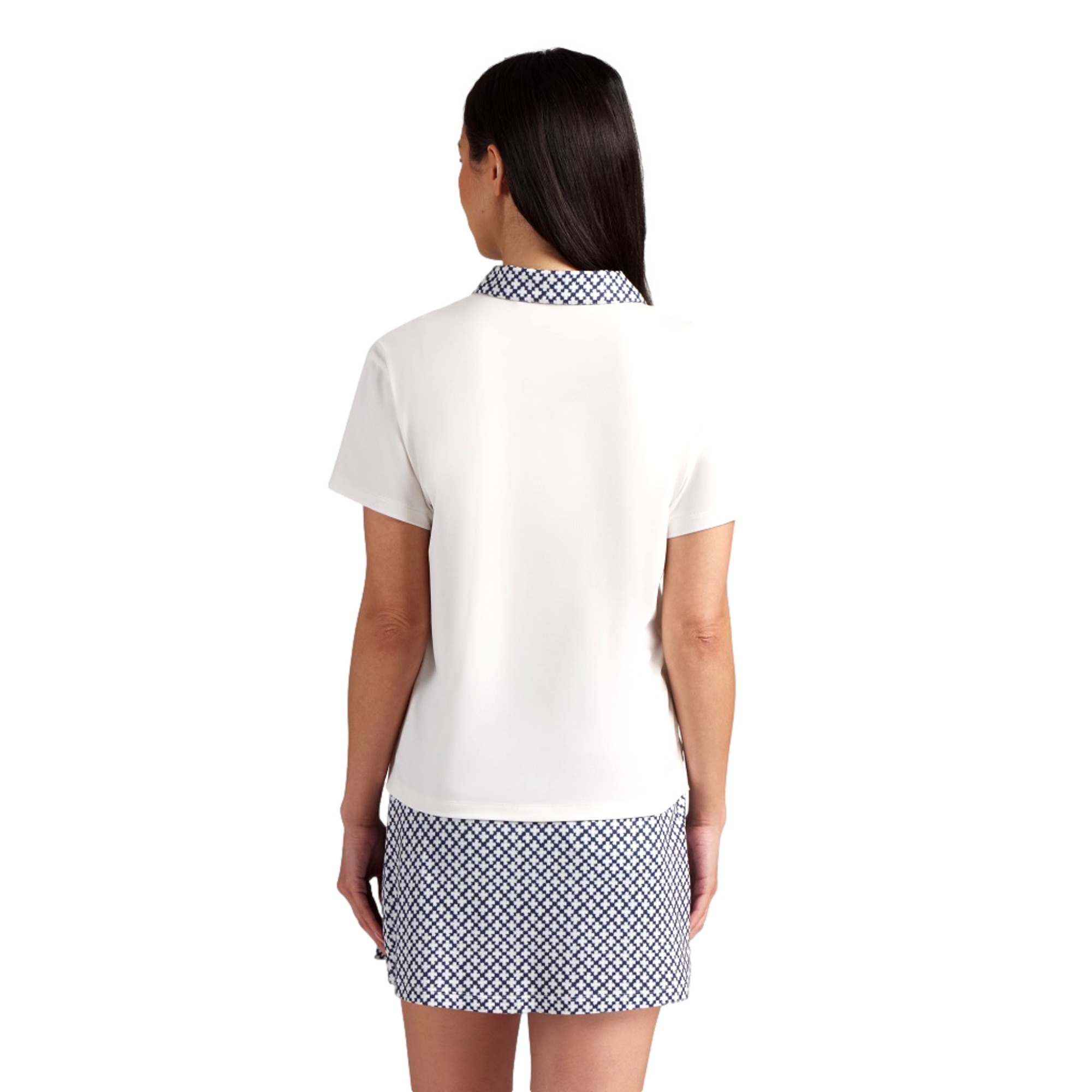Ezra Solid Women's Short Sleeve Golf Polo Shirt
