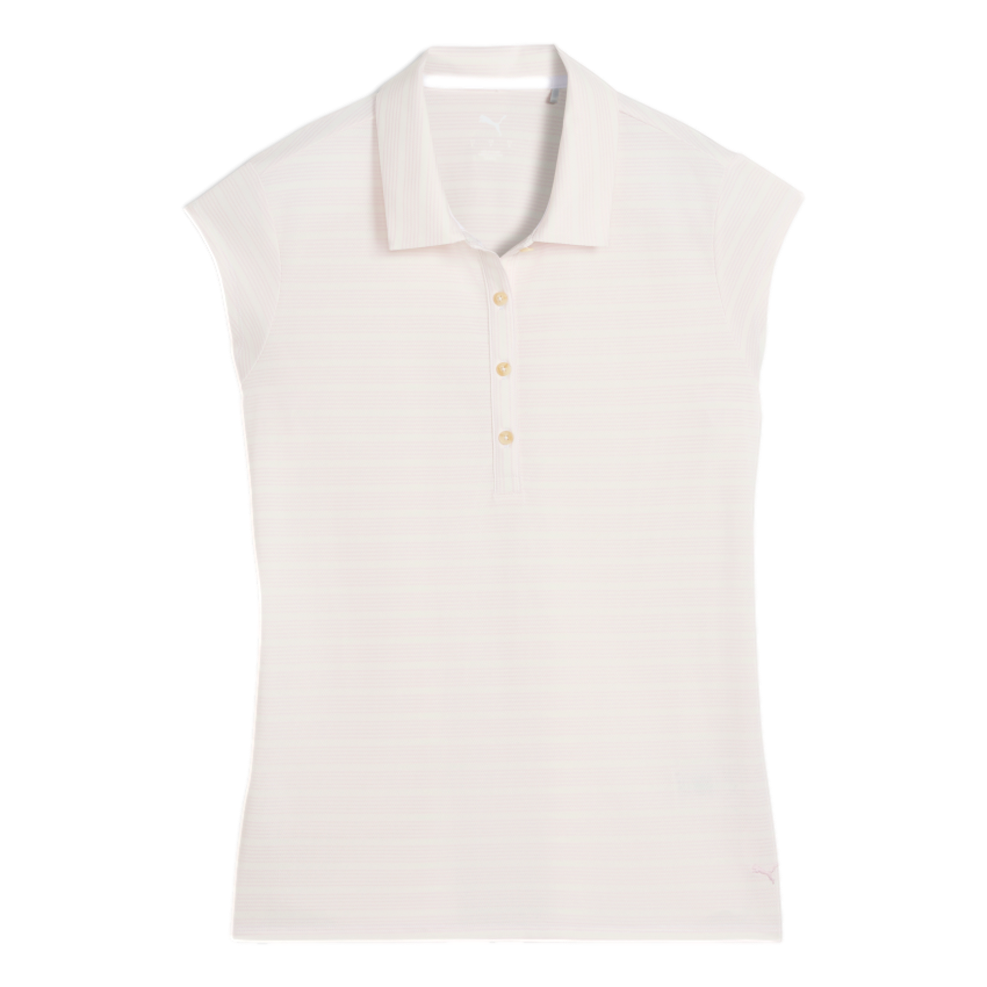 Pique Striped Women's Cap Sleeve Golf Polo Shirt
