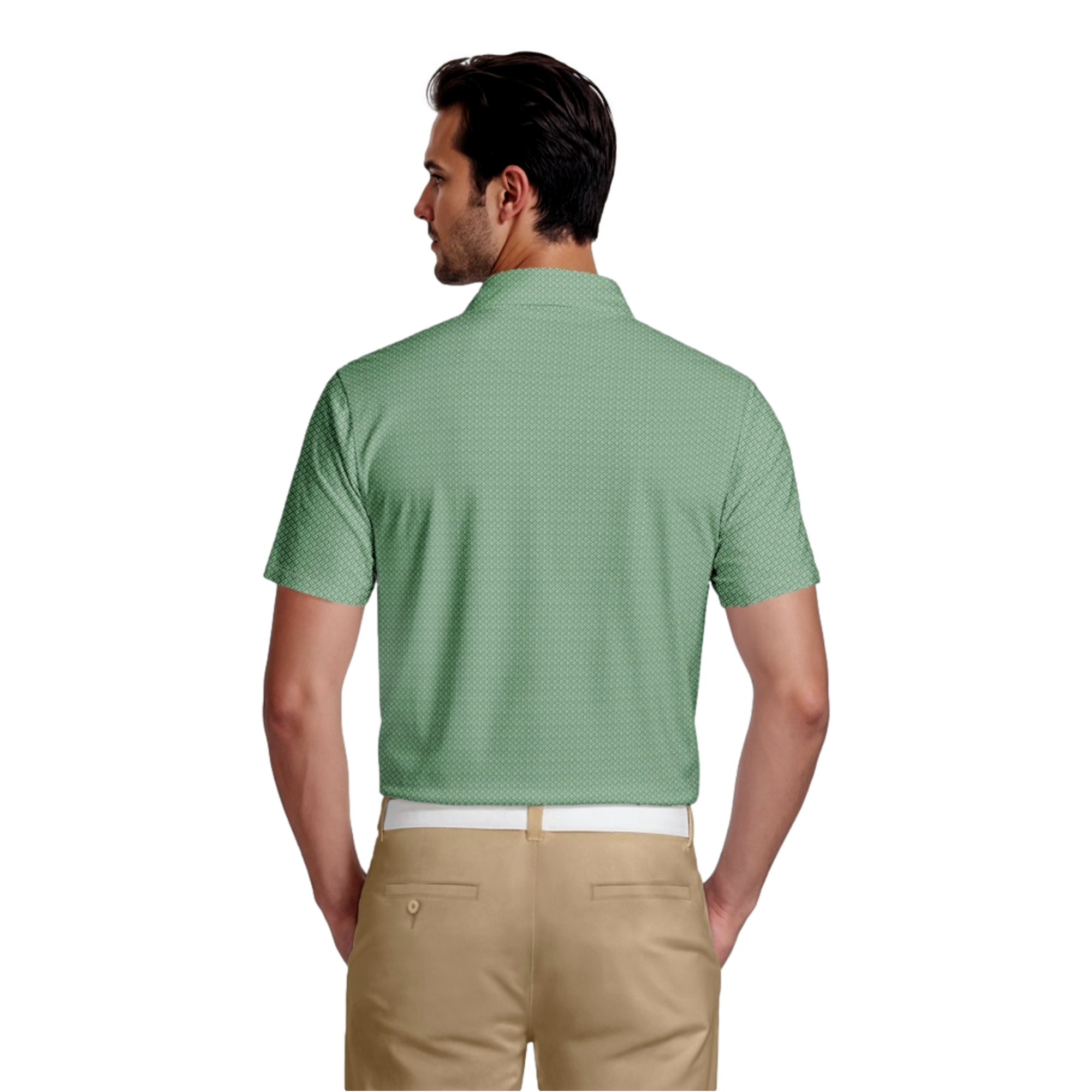 Essential Geo Printed Men's Golf Polo Shirt