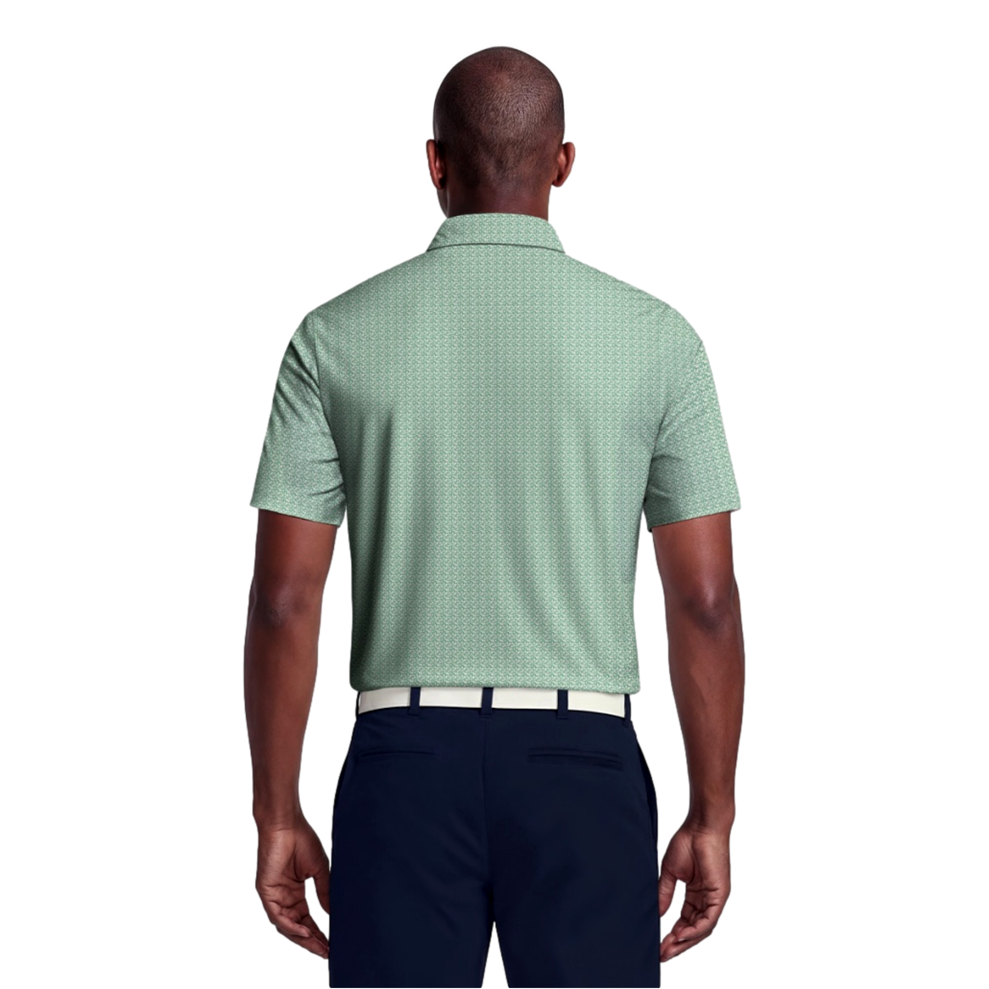 Golf Flag Geo Printed Men's Golf Polo Shirt