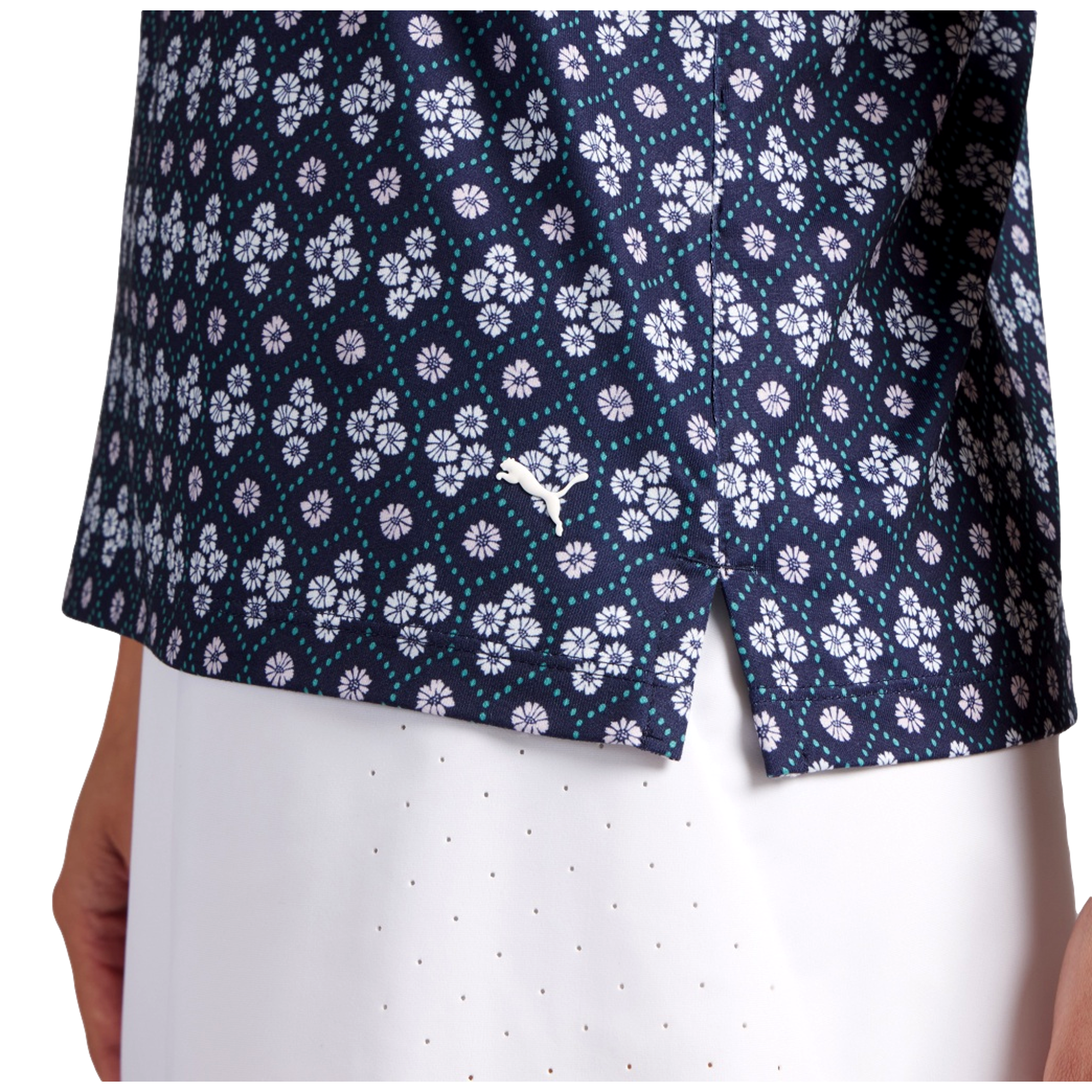 Poms Women's Sleeveless Golf Polo