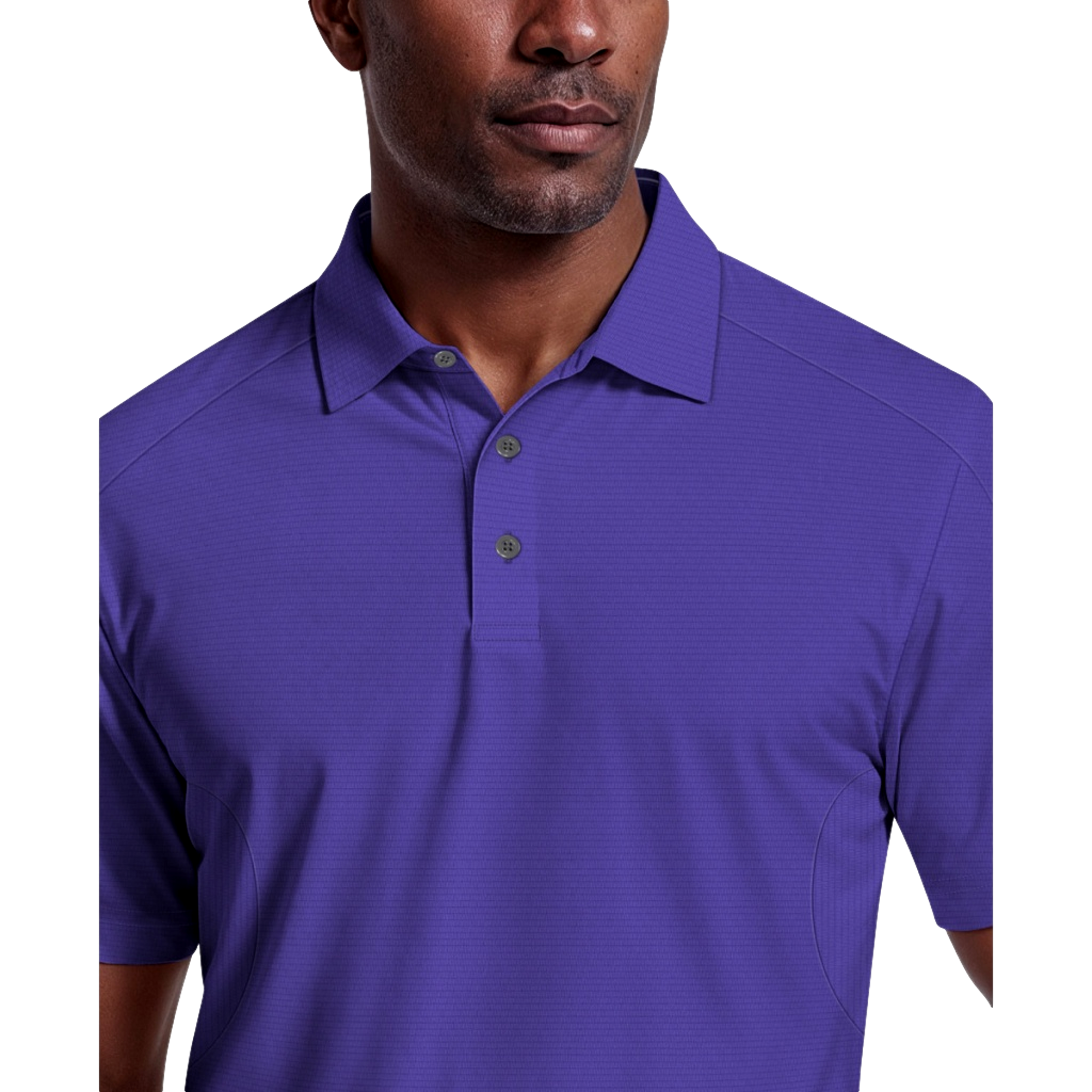 Solid Cooling Texture Men's Golf Polo Shirt