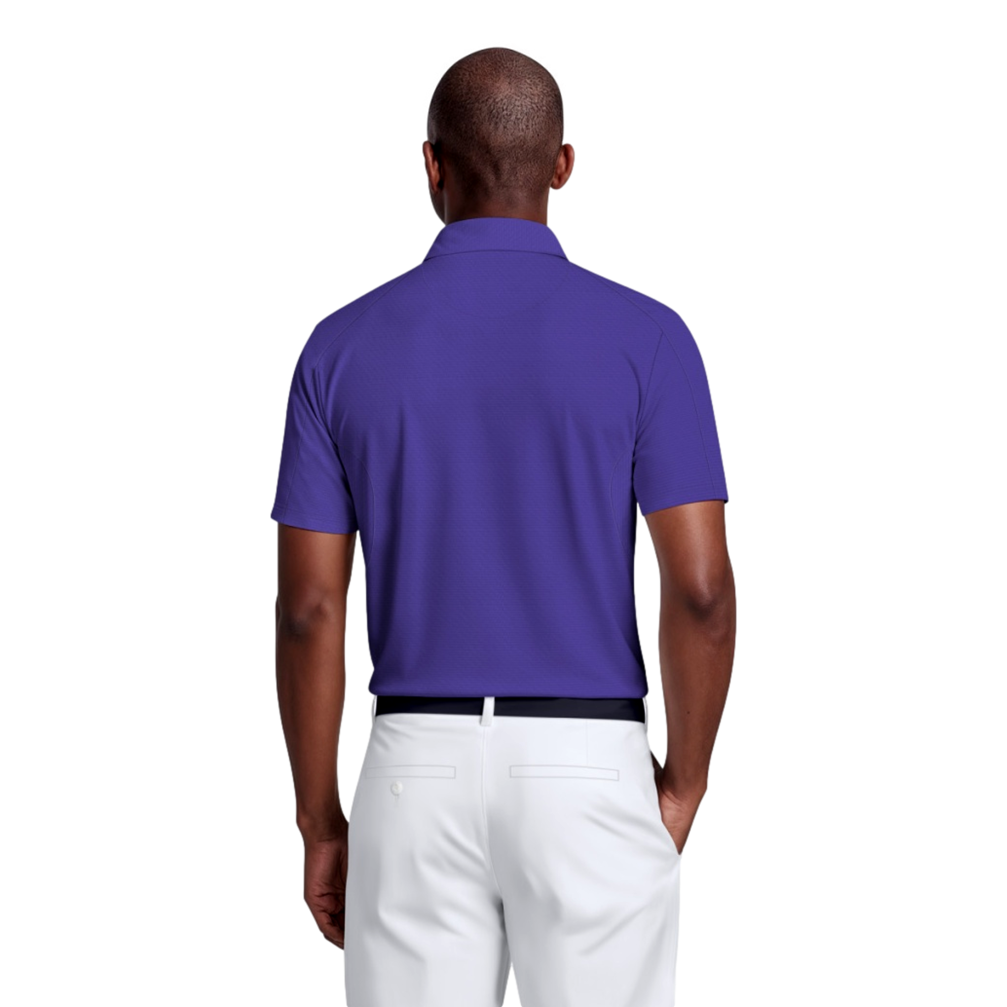 Solid Cooling Texture Men's Golf Polo Shirt