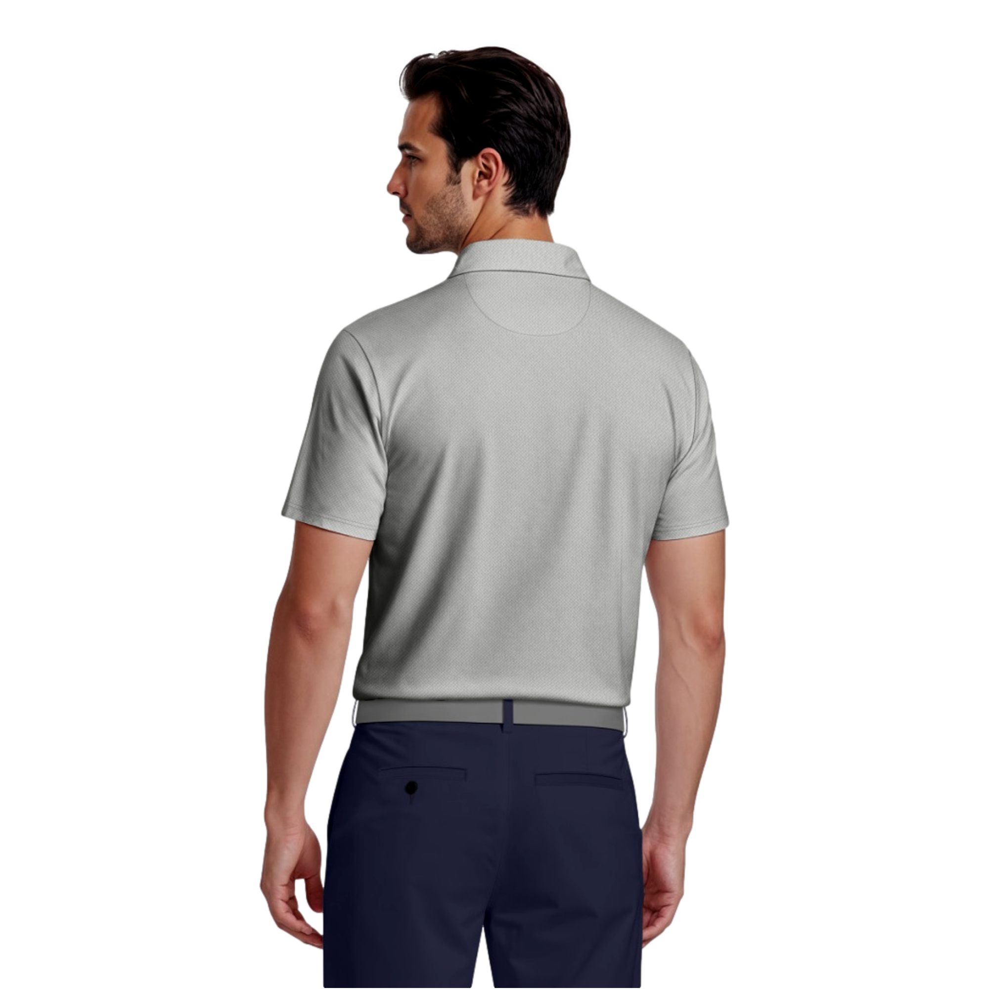 Asymmetric Energy Geo Block Men's Golf Polo Shirt