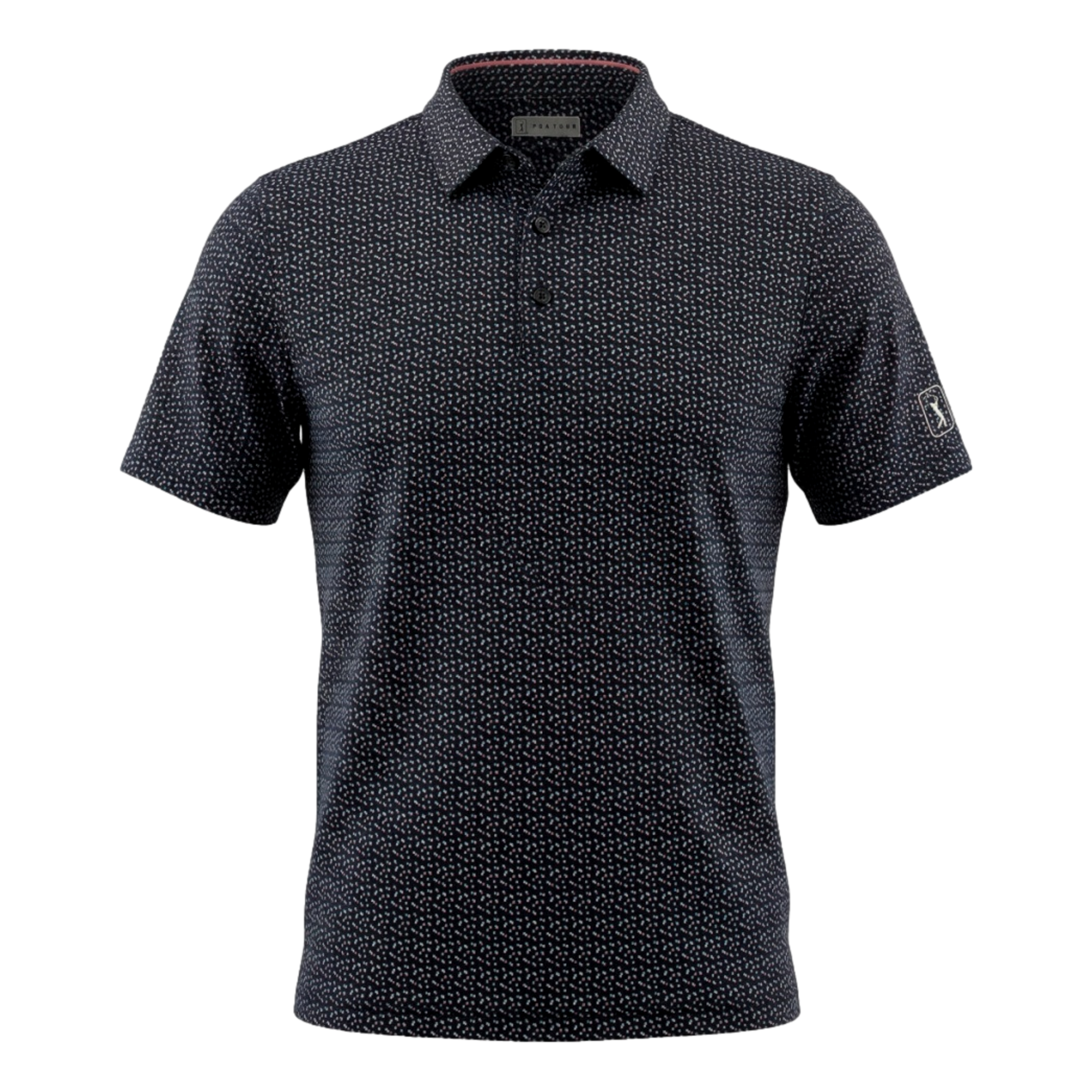 Confetti Geo Printed Men's Golf Polo Shirt