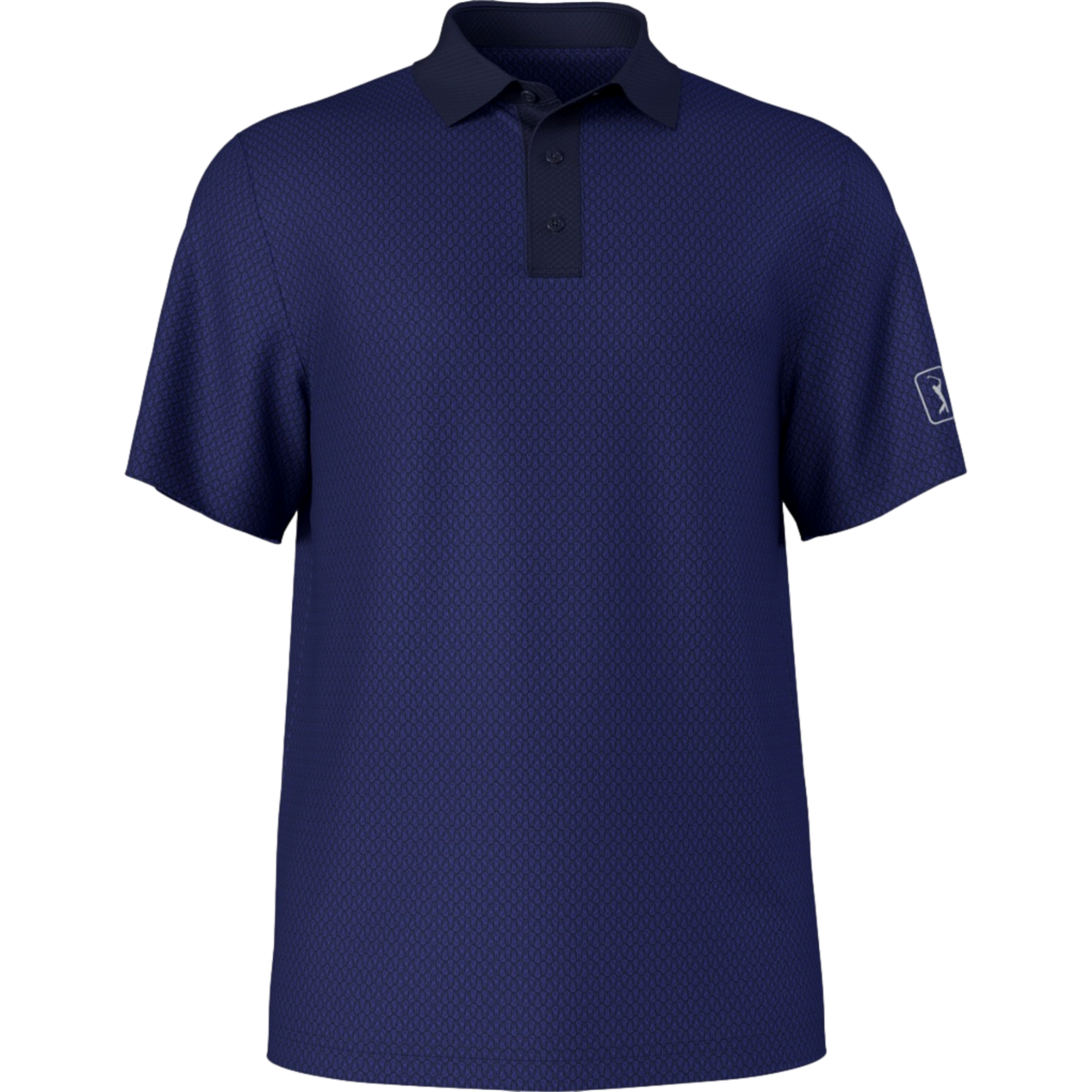 Novelty Geo Color Block Men's Golf Polo Shirt