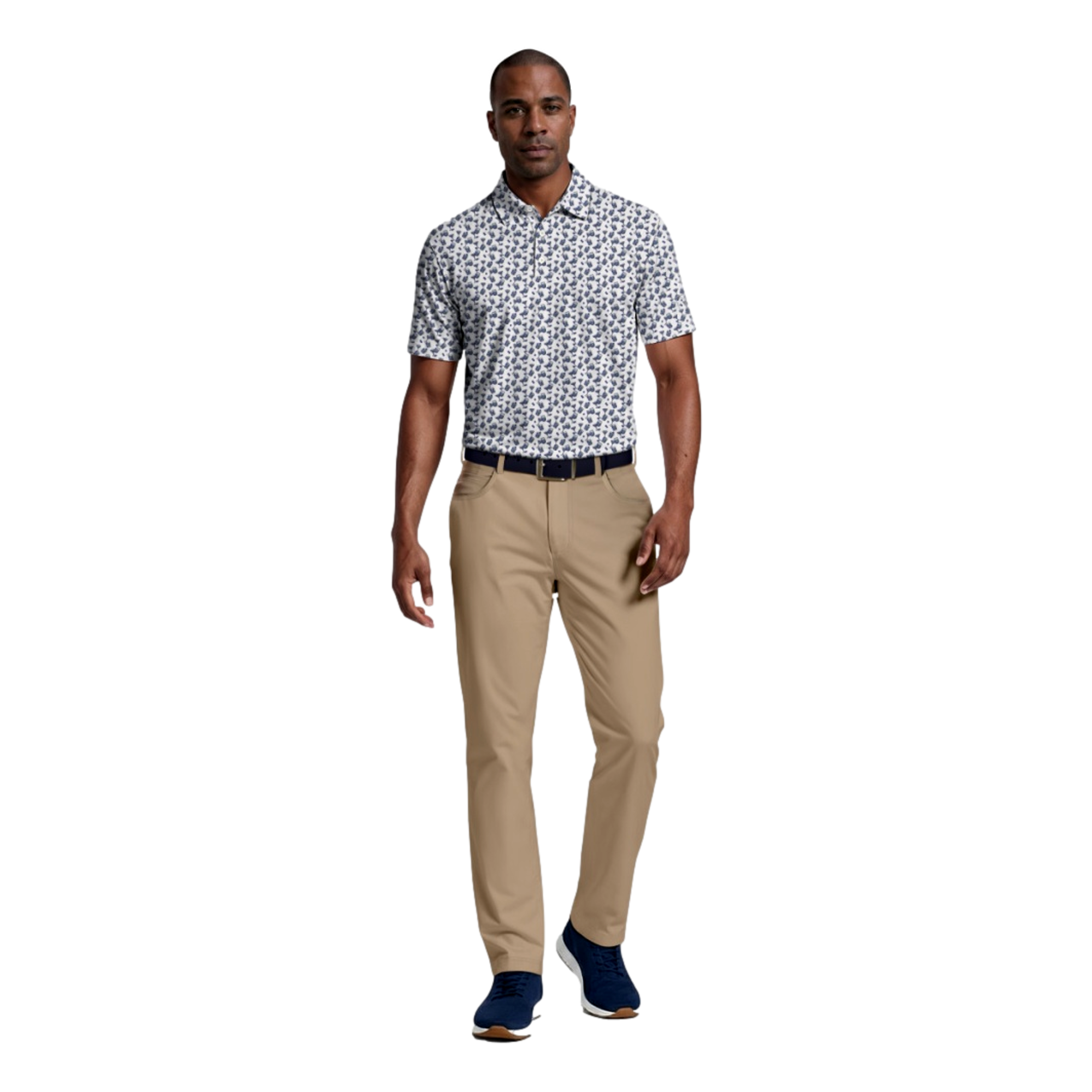 All Over Ombre Cocktail Print Men's Golf Polo Shirt