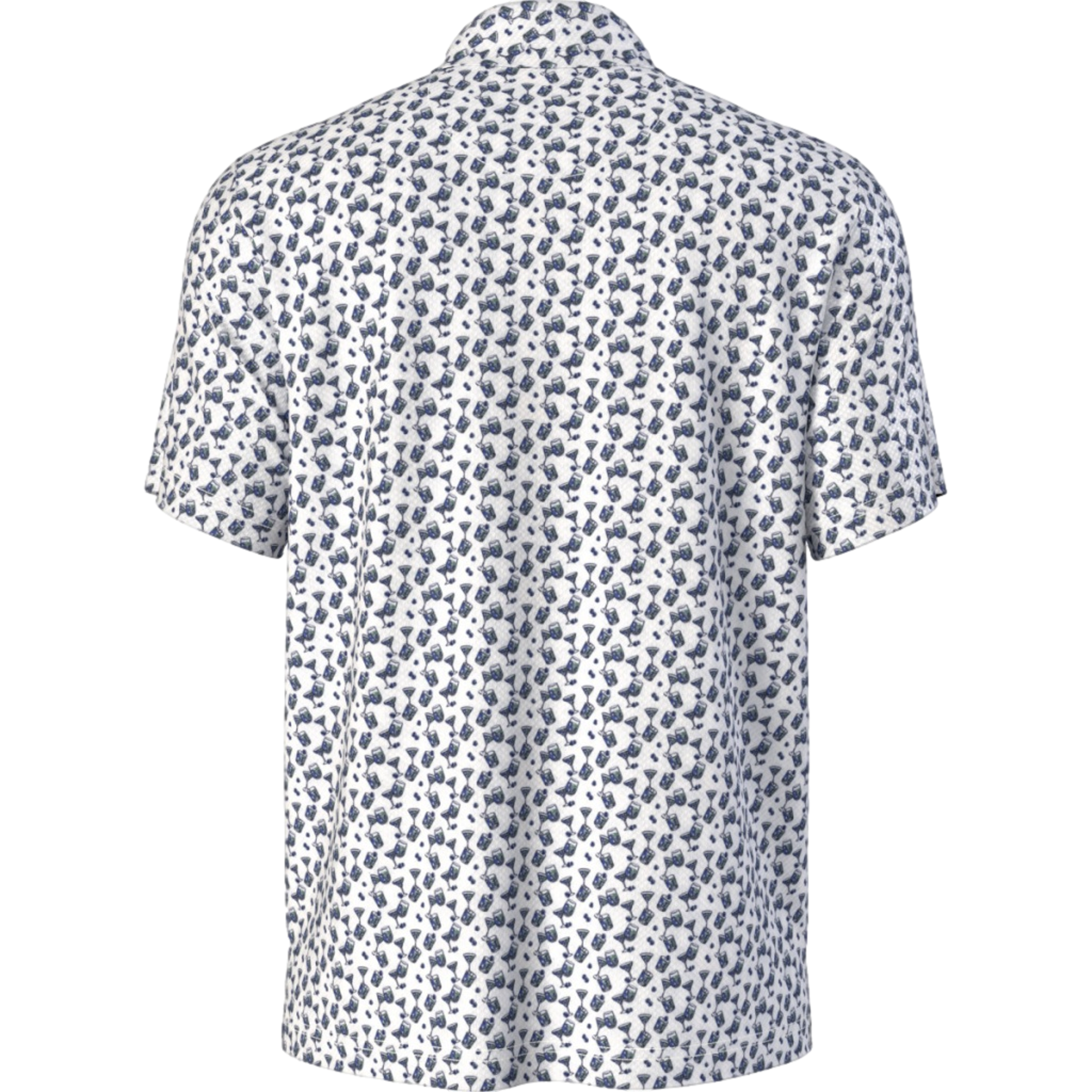 All Over Ombre Cocktail Print Men's Golf Polo Shirt