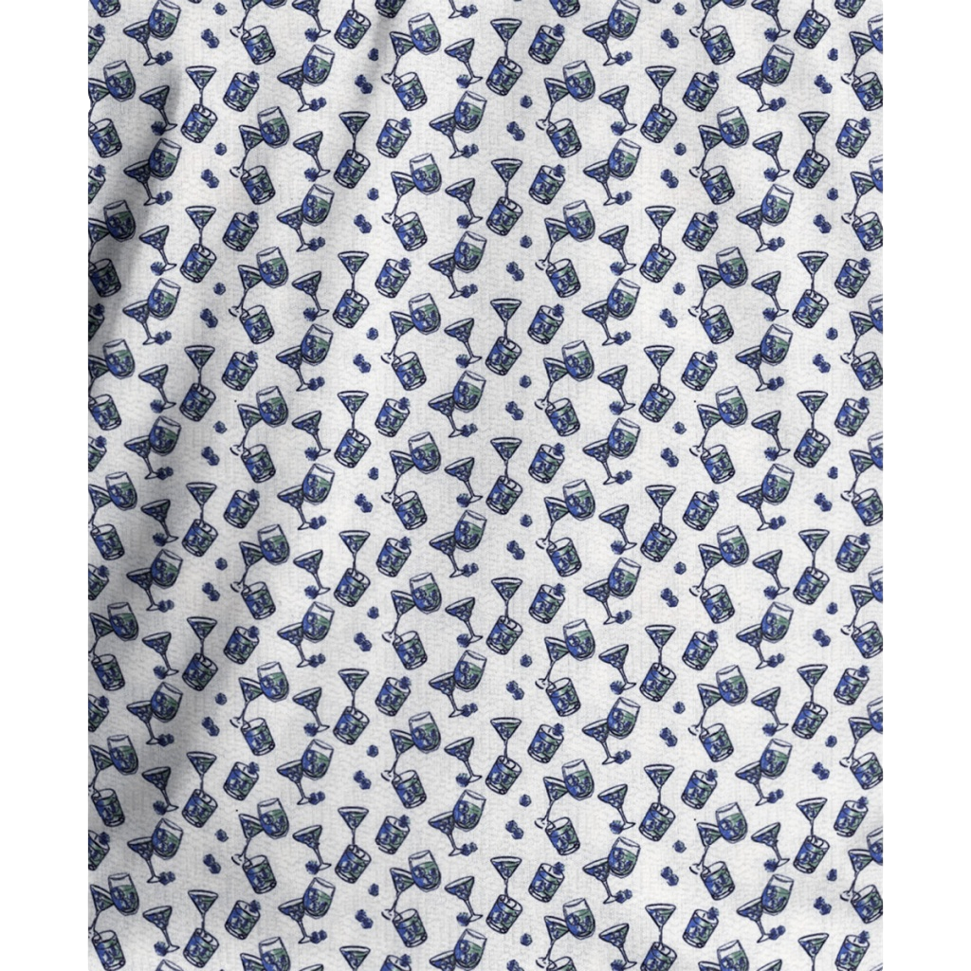 All Over Ombre Cocktail Print Men's Golf Polo Shirt