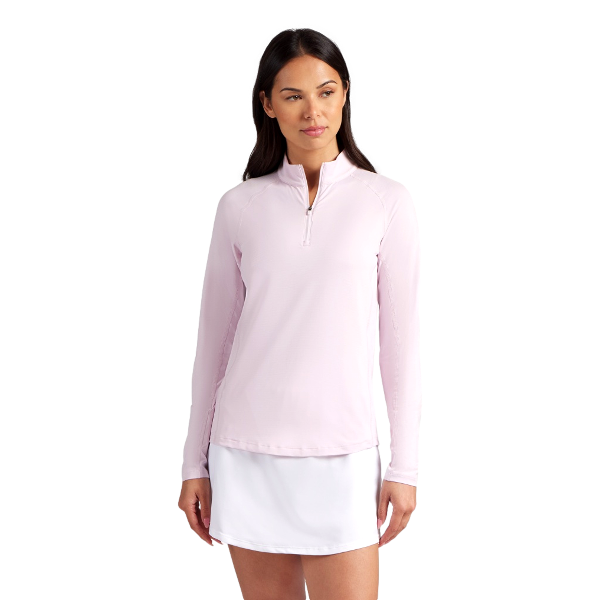 You-V Solid Women's Golf Quarter Zip