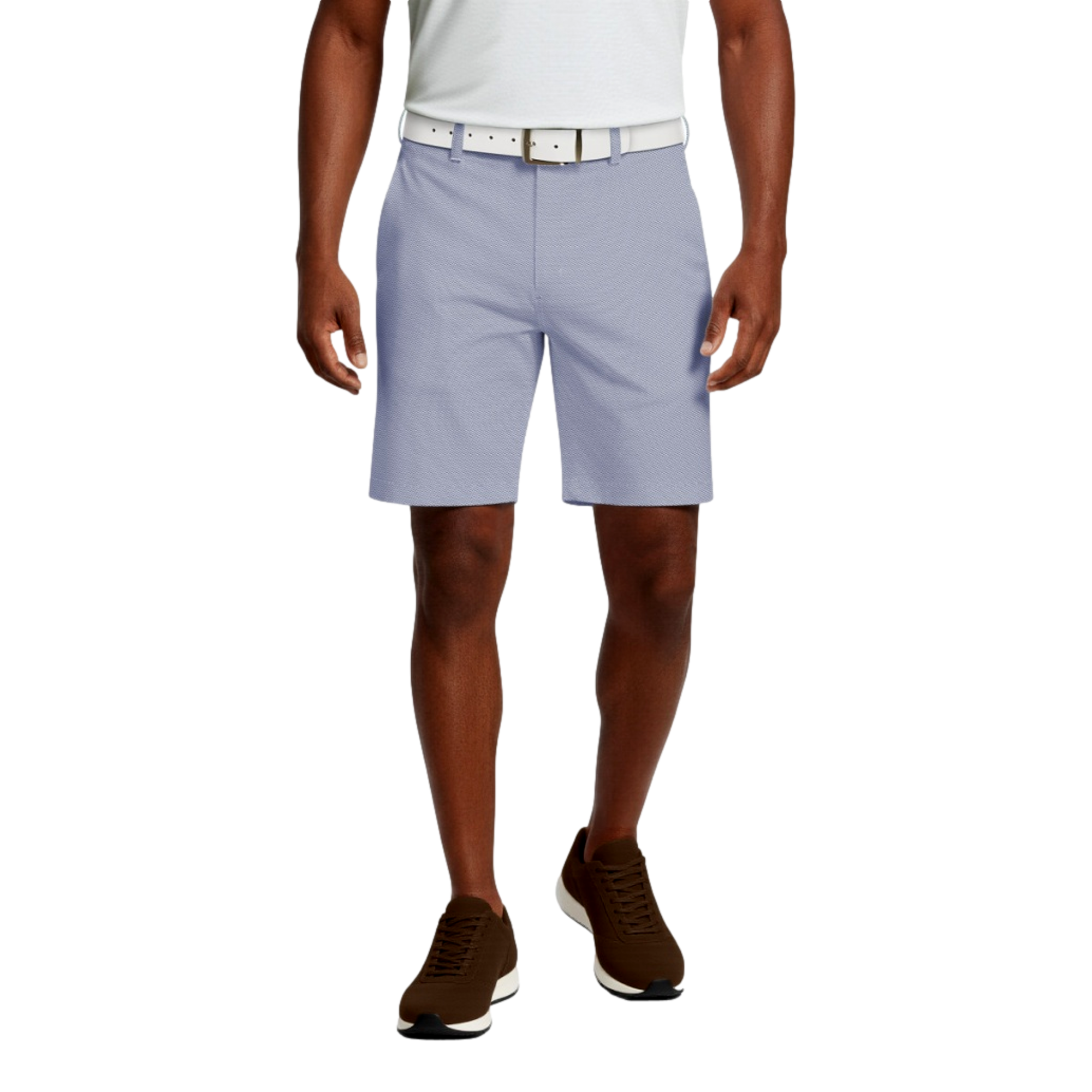 Active Waist Essential Micro Geo Print Men's 8" Golf Shorts