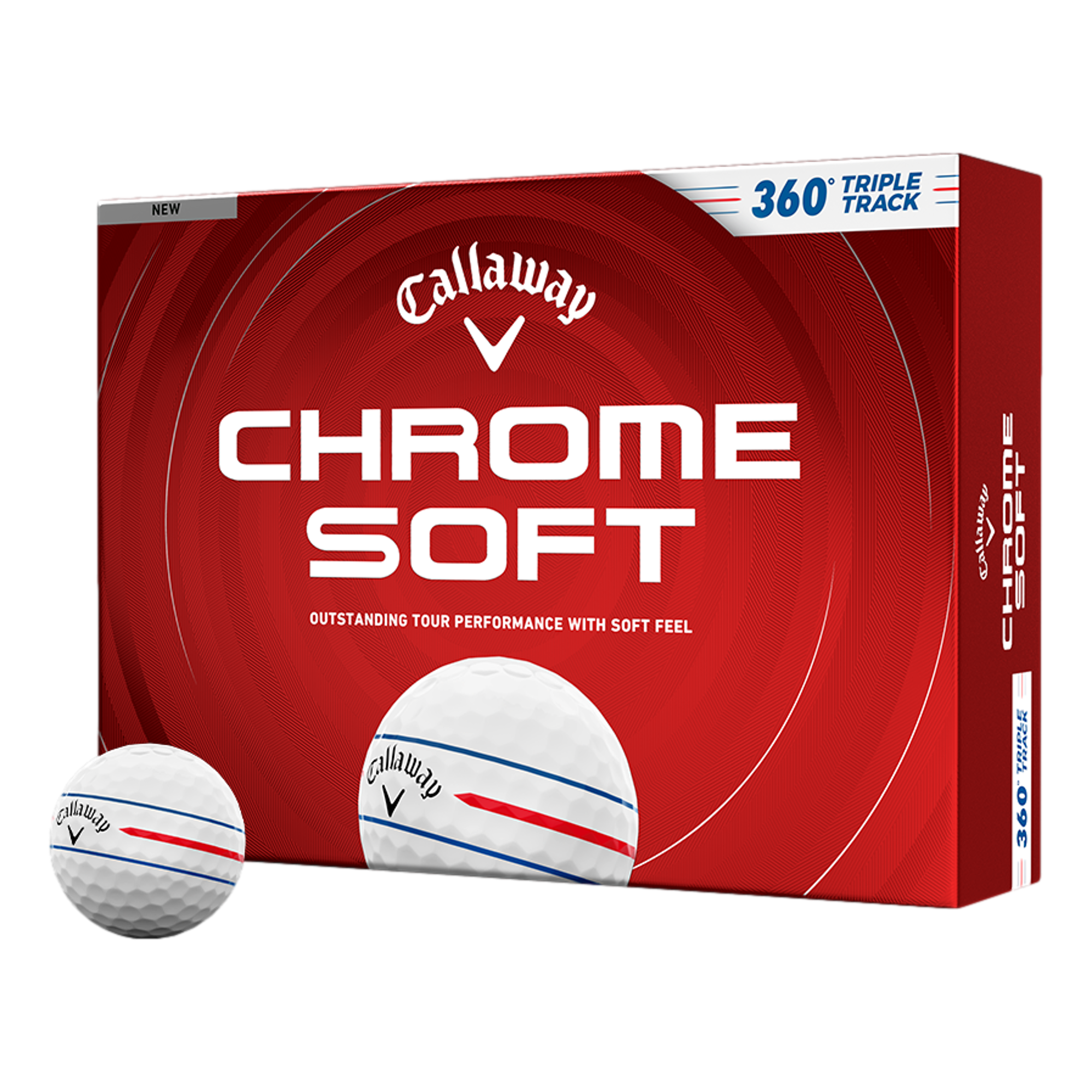 Chrome Soft Triple Track White 2026 Golf Balls