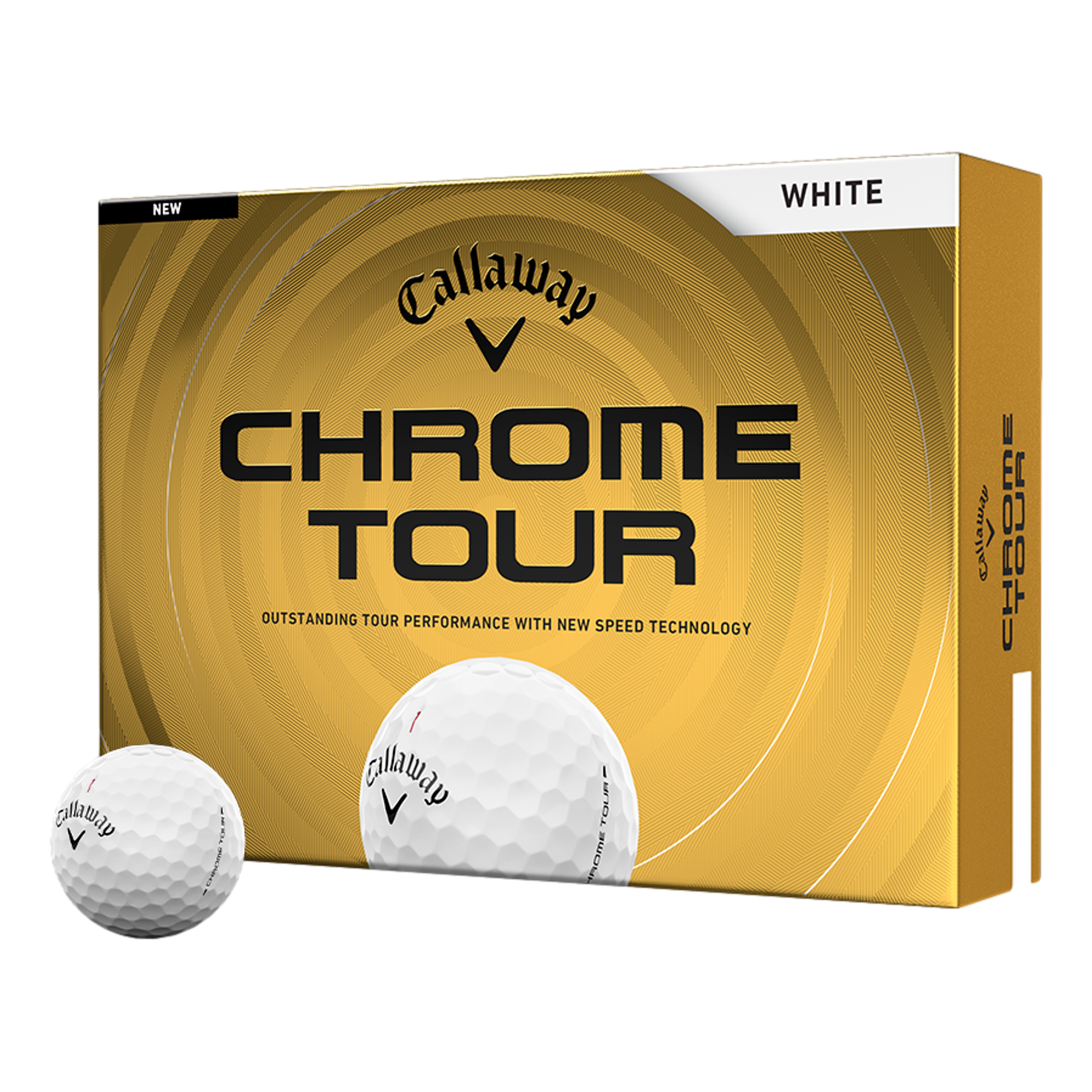 Chrome Tour 2026 White Golf Balls