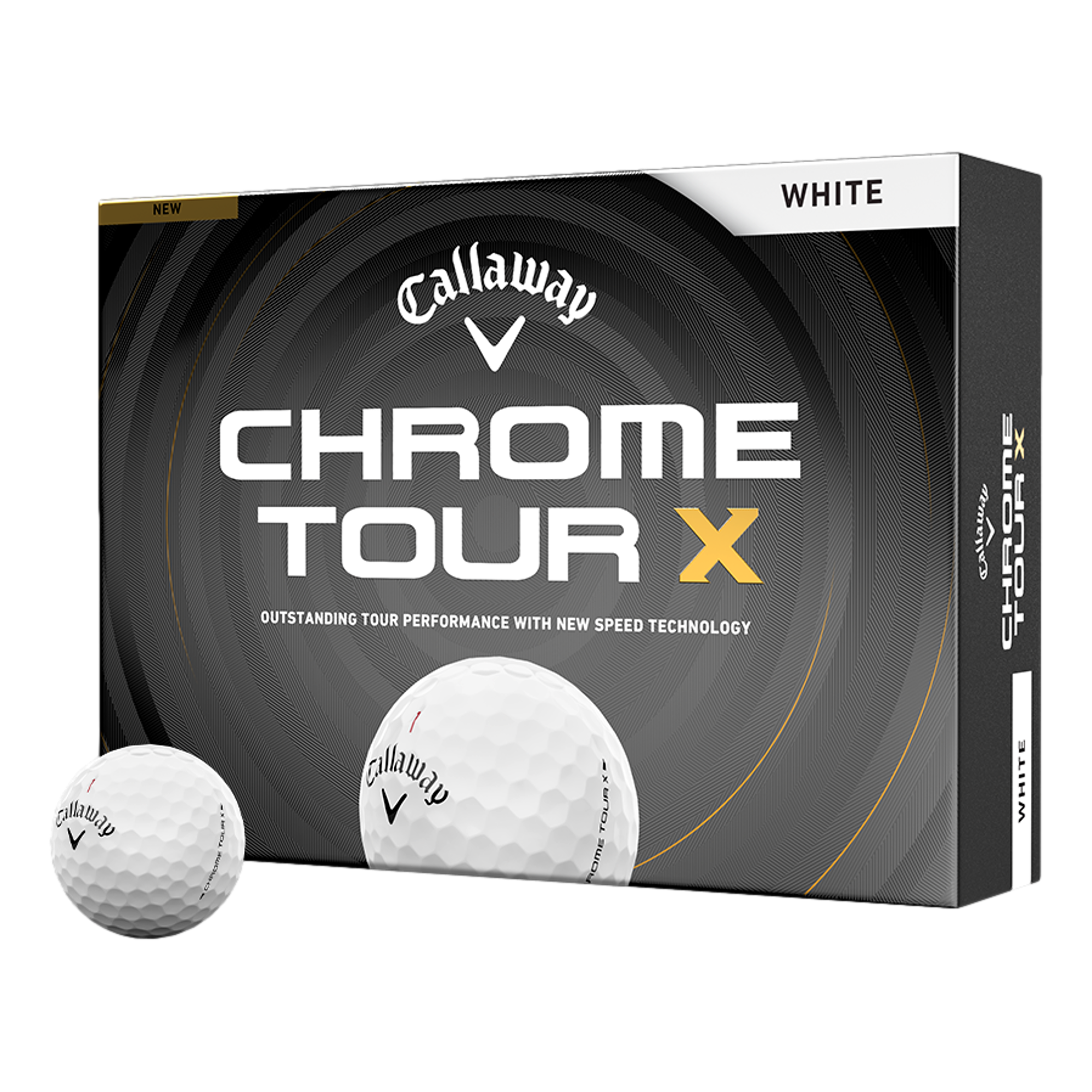 Chrome Tour X 2026 White Golf Balls