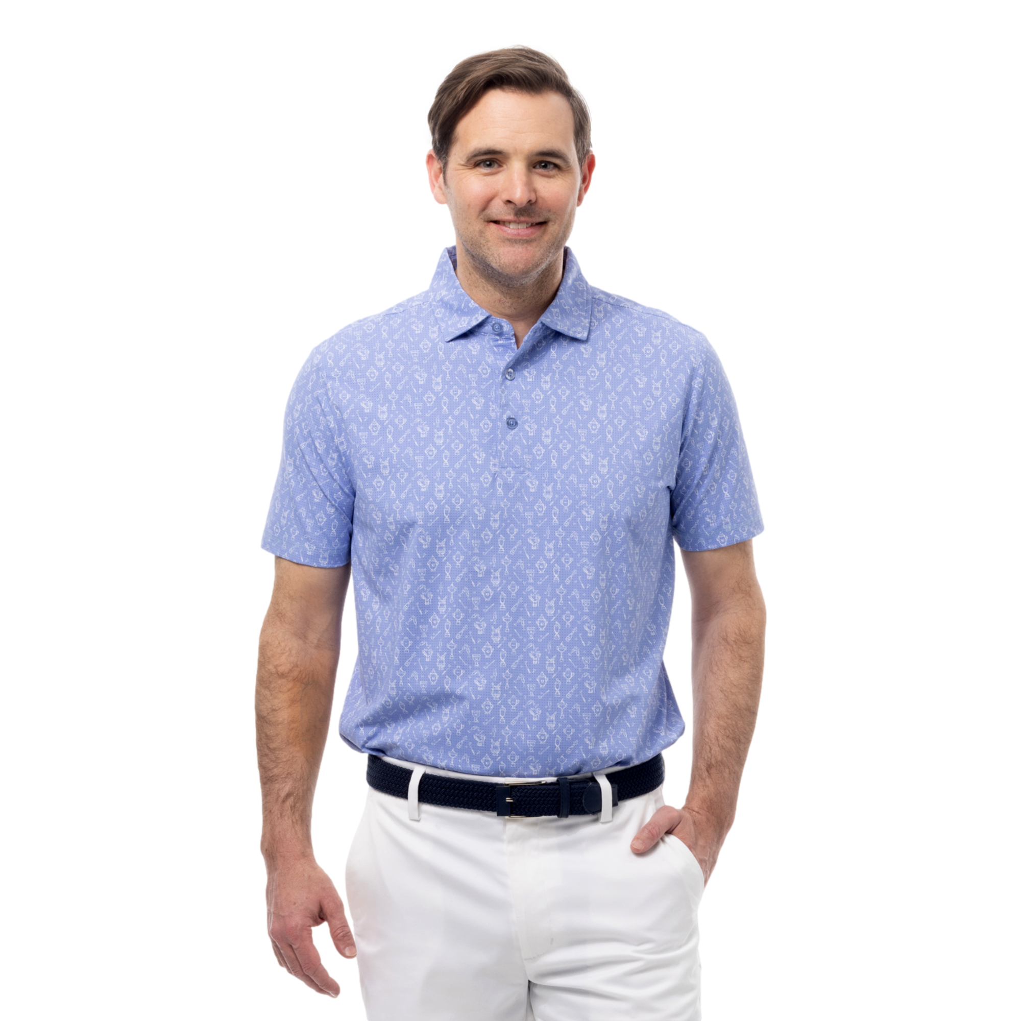 Solair Men's Short Sleeve Golf Polo Shirt