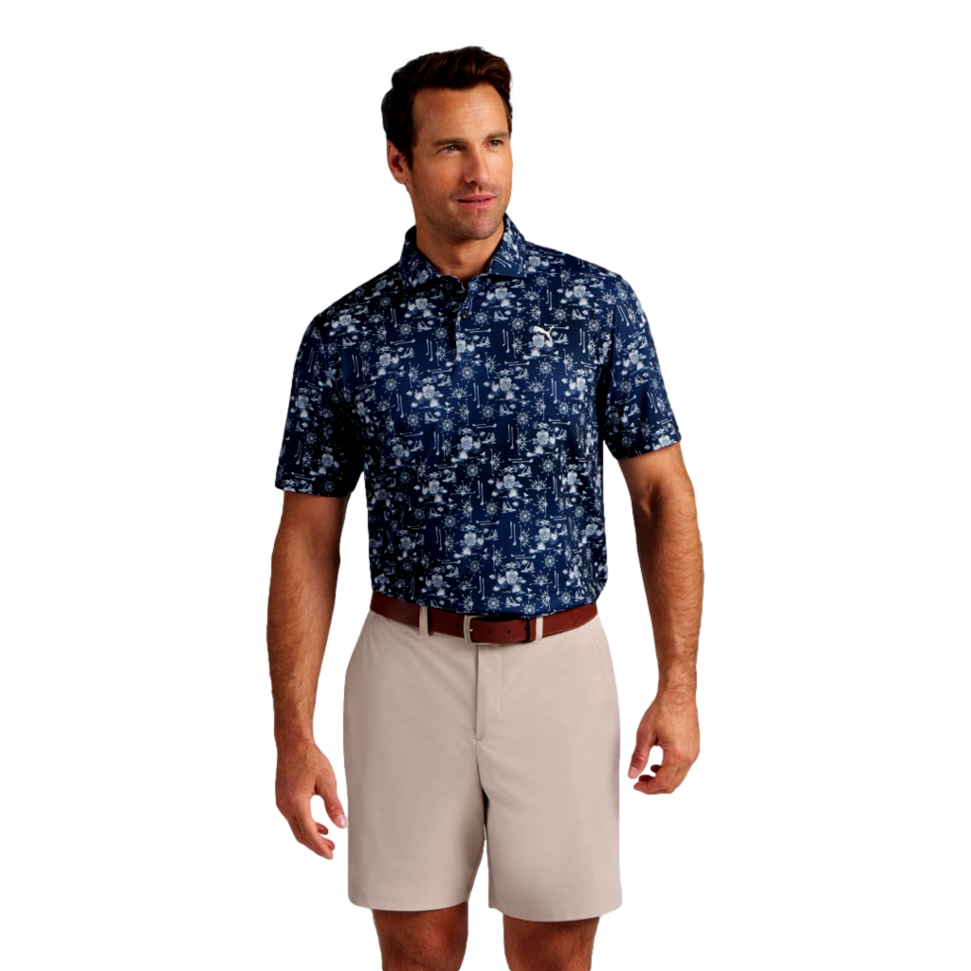 PUMA Cloudspun Coastal Claret Men's Golf Polo Shirt