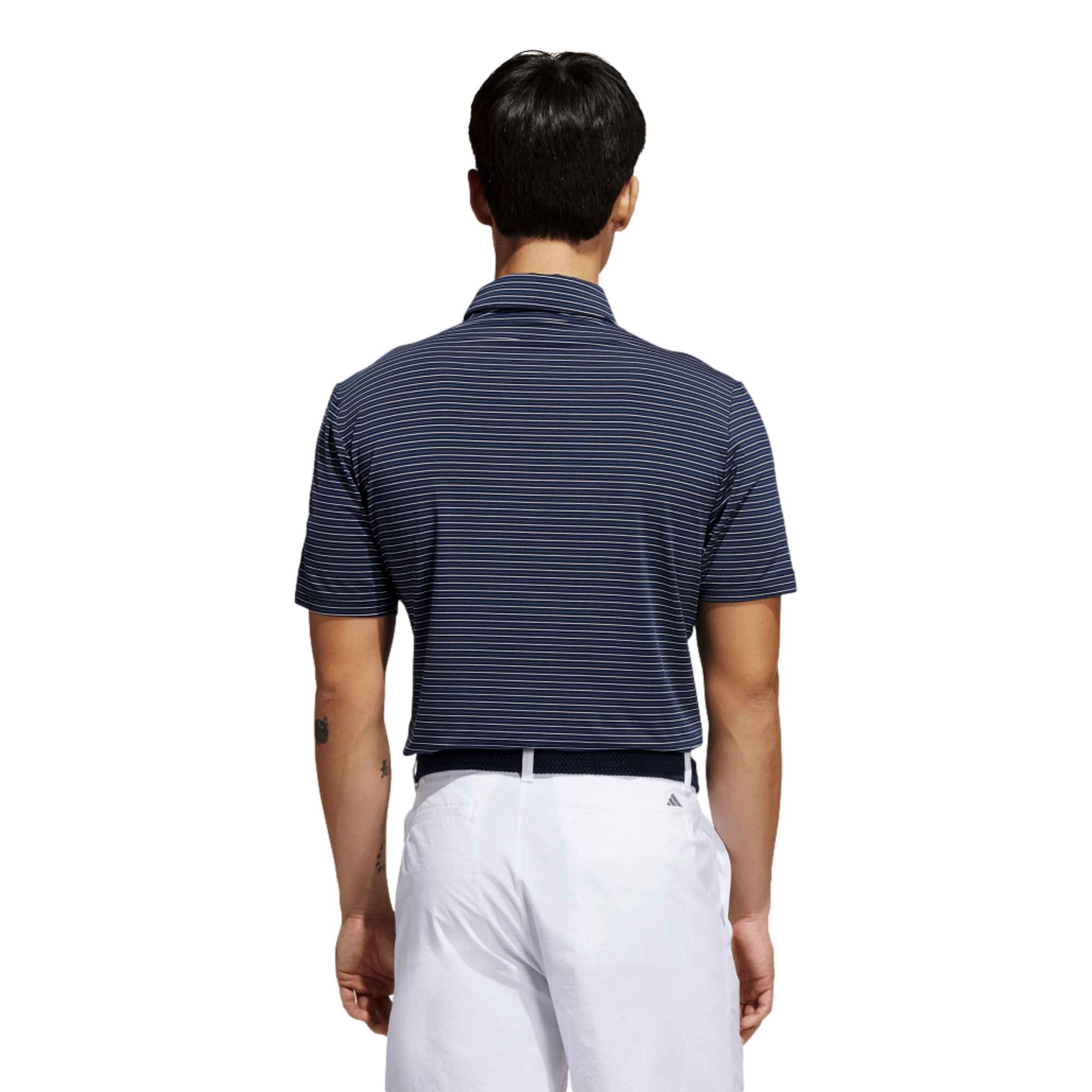 Ultimate365+Three Color Striped Men's Golf Polo Shirt