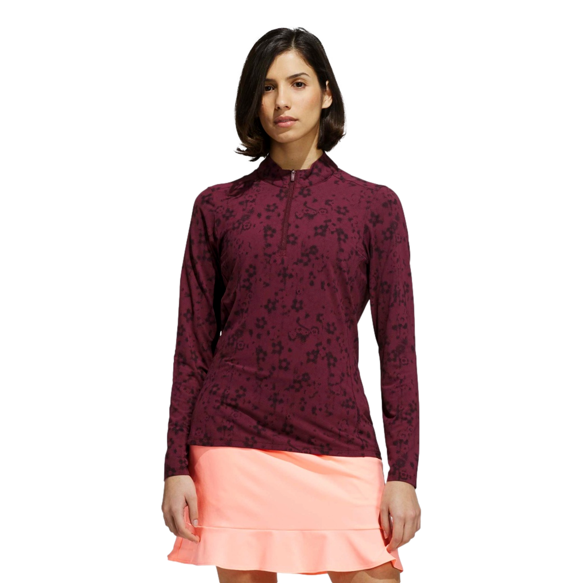 Ultimate365 Printed Mock Neck Women's Golf Quarter Zip