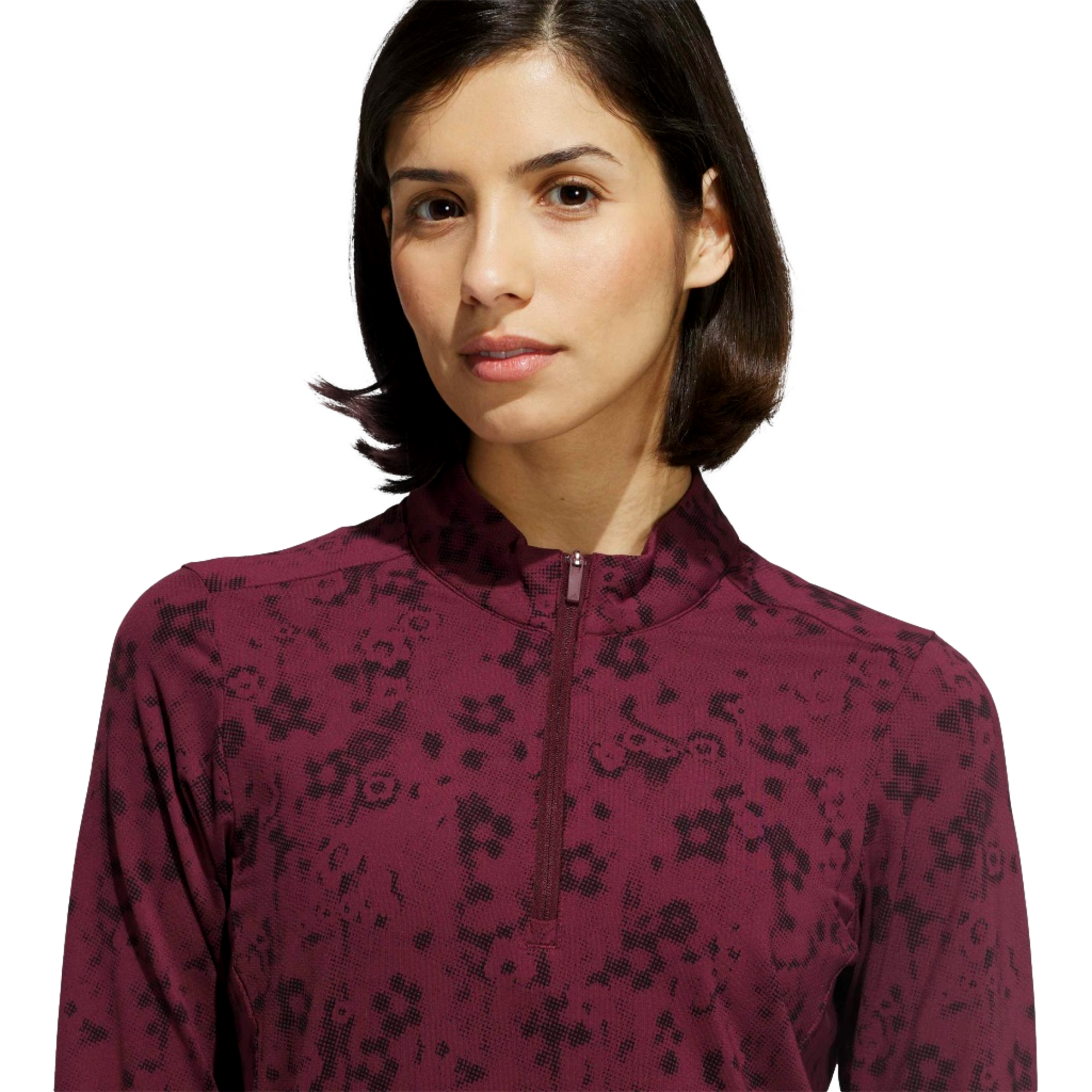 Ultimate365 Printed Mock Neck Women's Golf Quarter Zip