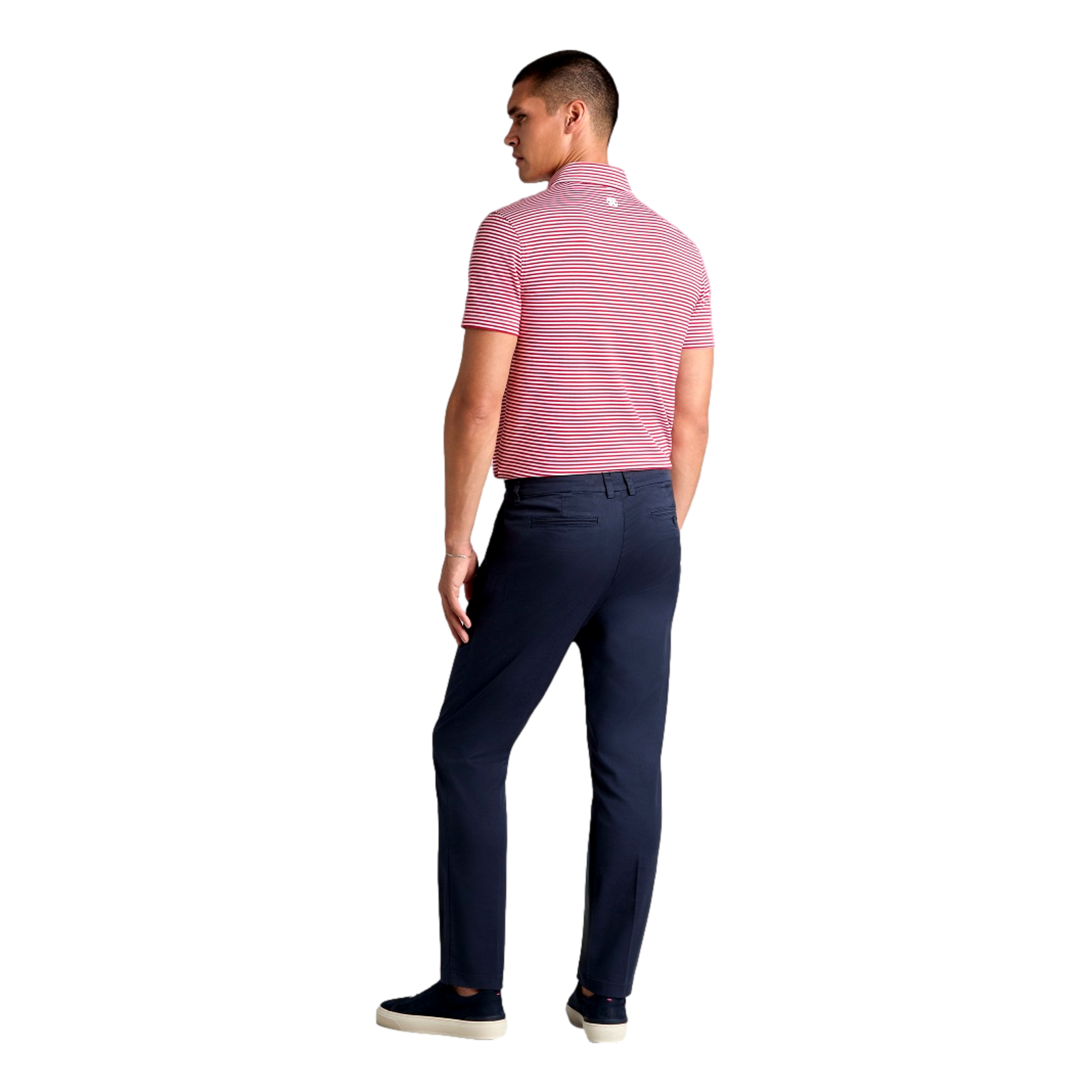AllPlay Striped Stretch Knit Men's Golf Polo Shirt