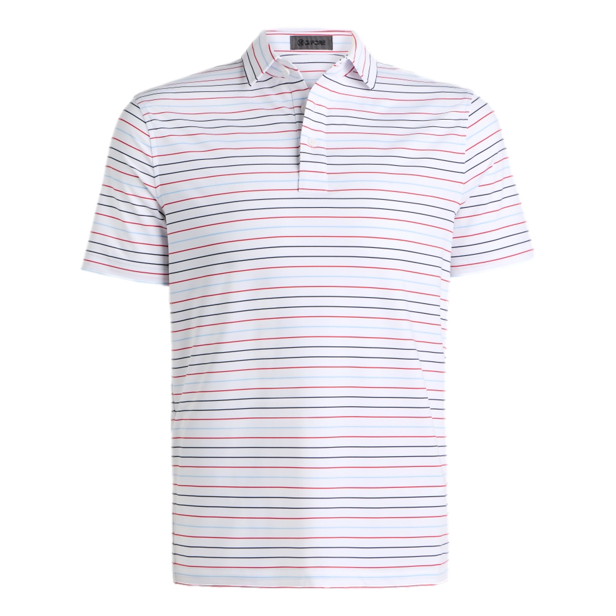 Multi Striped Tech Jersey Men's Golf Polo Shirt