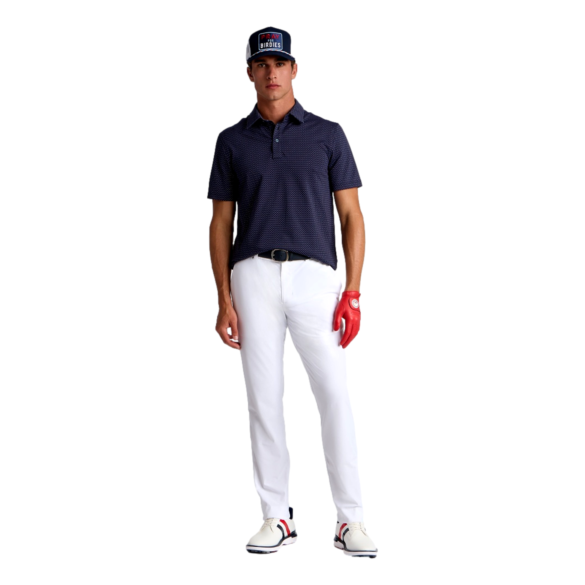 AllPlay Spade GeoStretch Knit Men's Golf Polo Shirt
