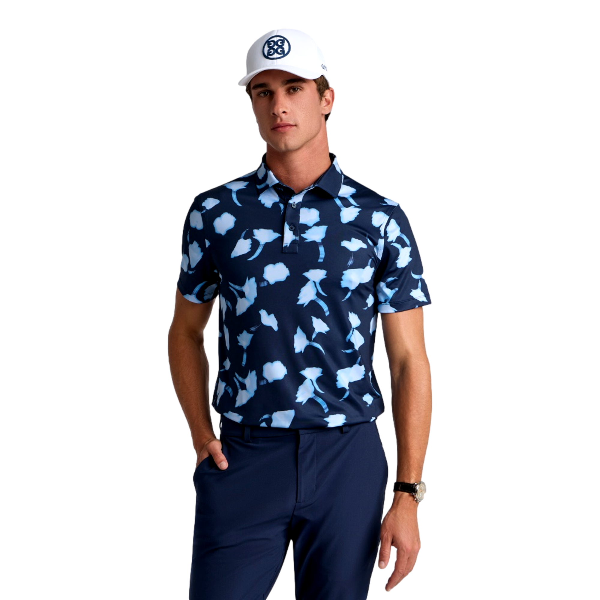 Ghost Floral Tech Jersey Men's Golf Polo Shirt | PGA TOUR Superstore