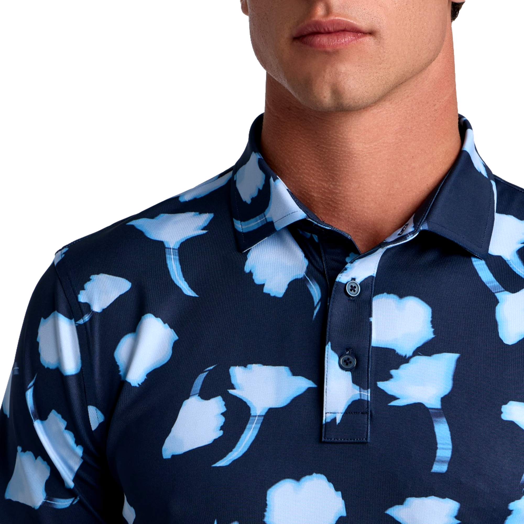 Ghost Floral Tech Jersey Men's Golf Polo Shirt | PGA TOUR Superstore