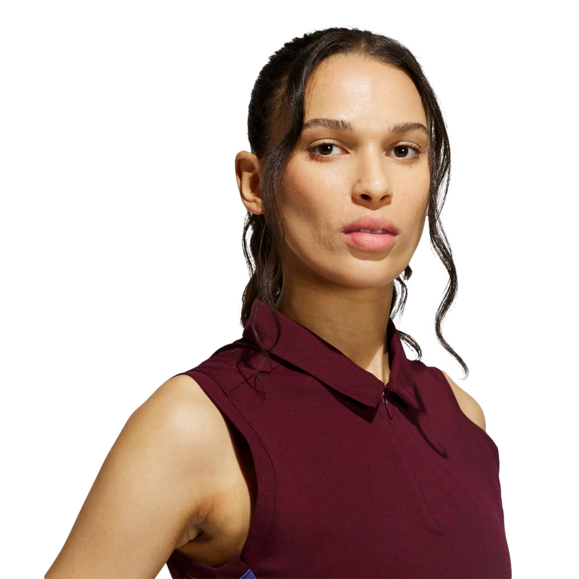 Beyond Crop Twistknit Women's Sleeveless Golf Polo