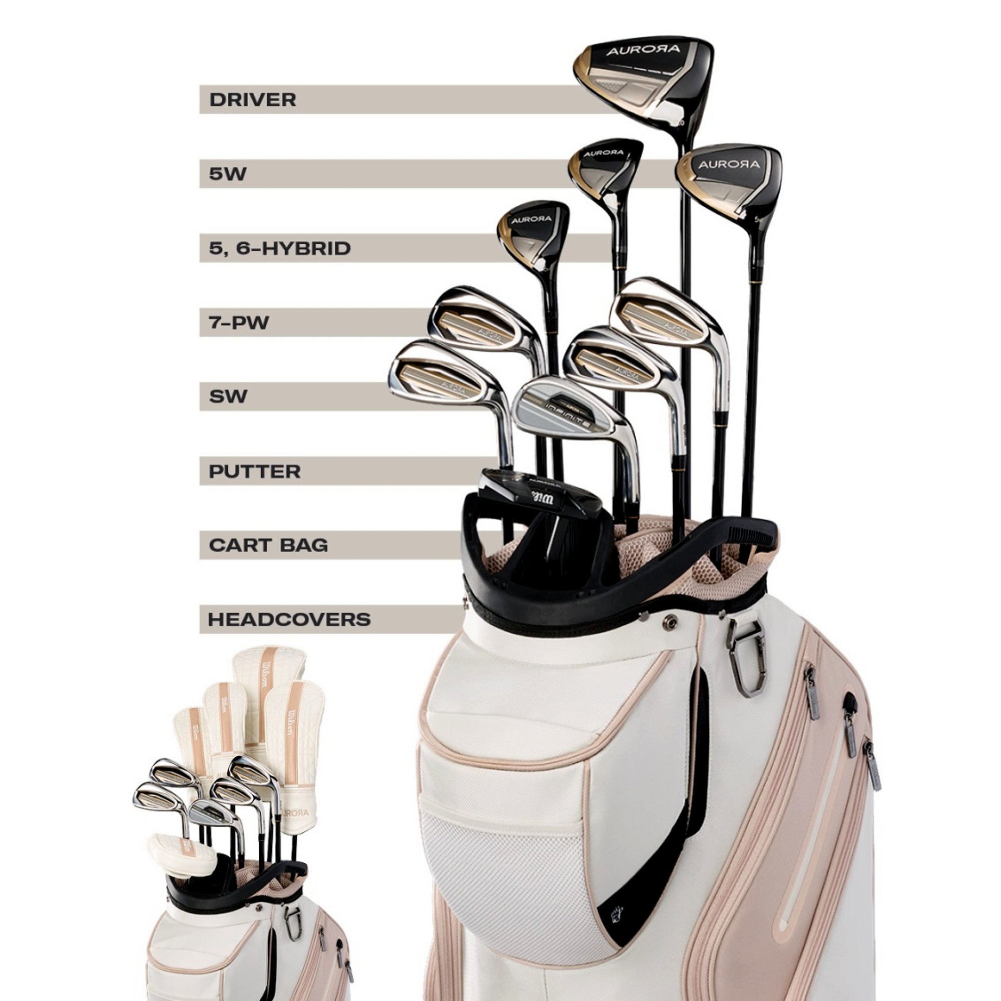 Aurora Women's Complete Set w/ Cart Bag
