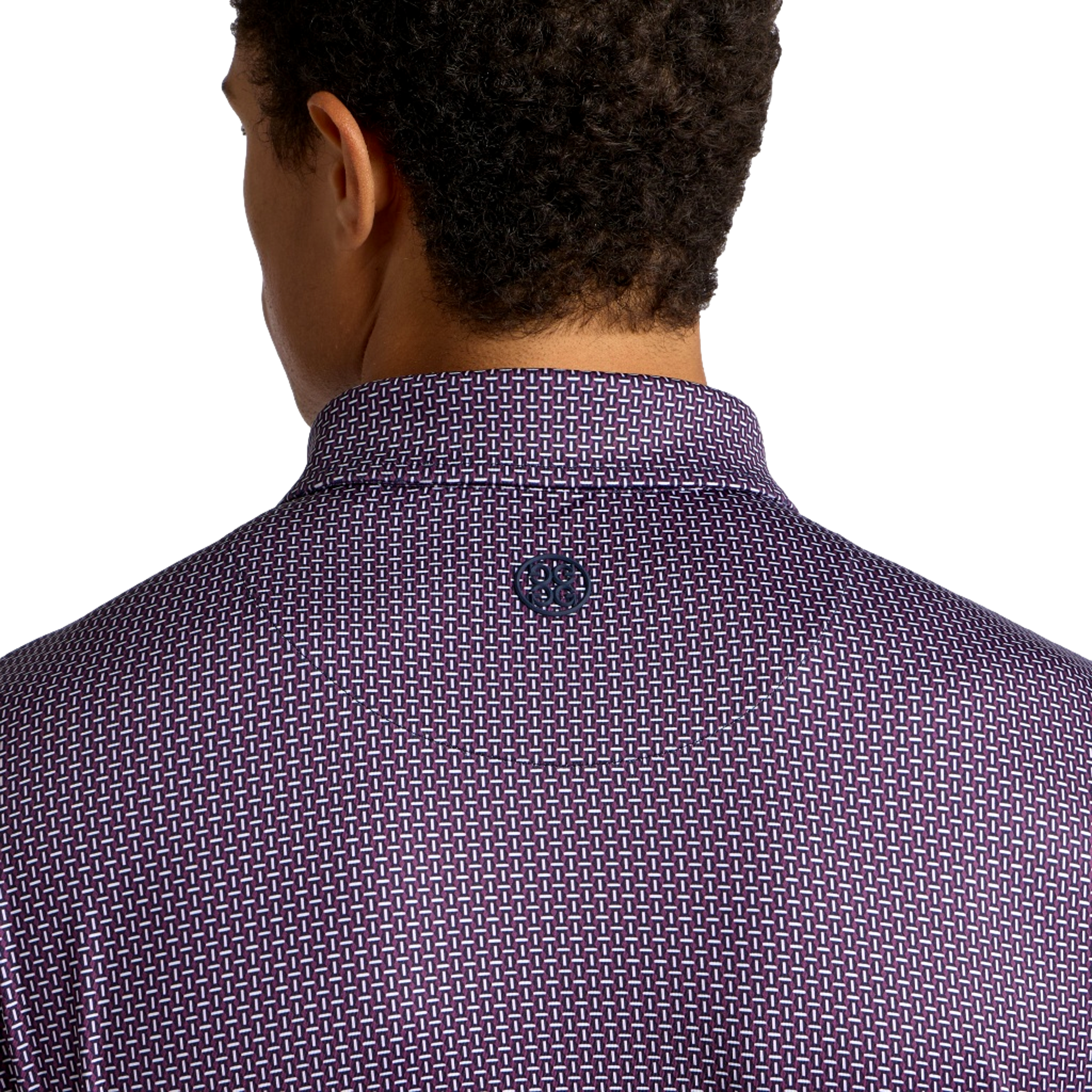 Mod Geo Tech Jersey Men's Golf Polo Shirt