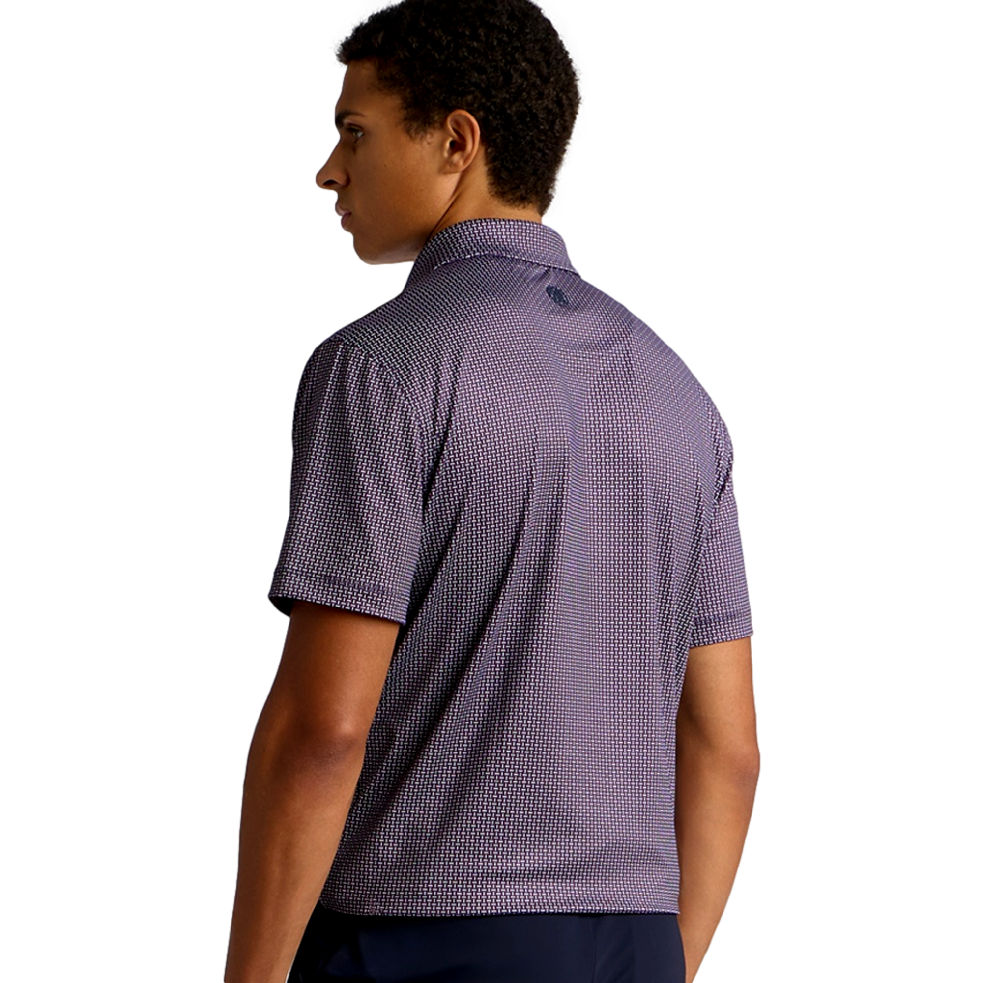 Mod Geo Tech Jersey Men's Golf Polo Shirt
