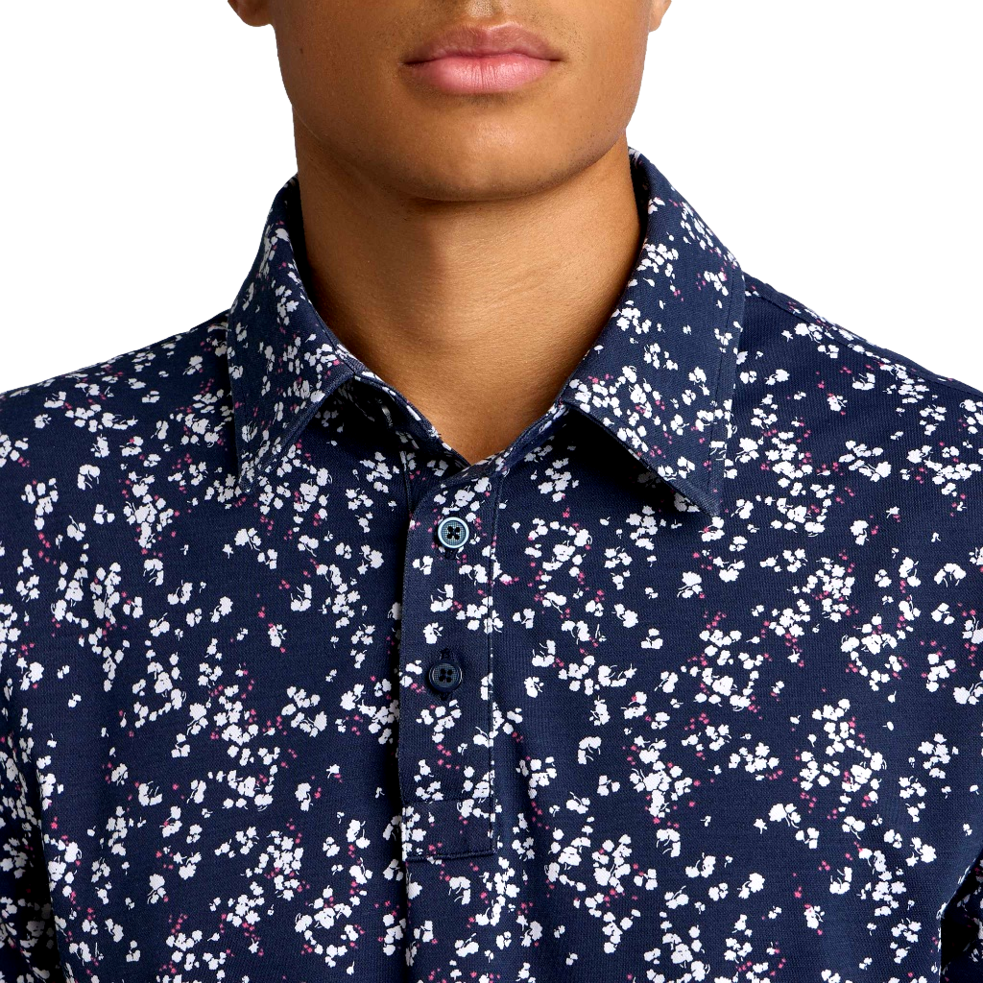 All Play Wildflower Stretch Knit Men's Golf Polo Shirt