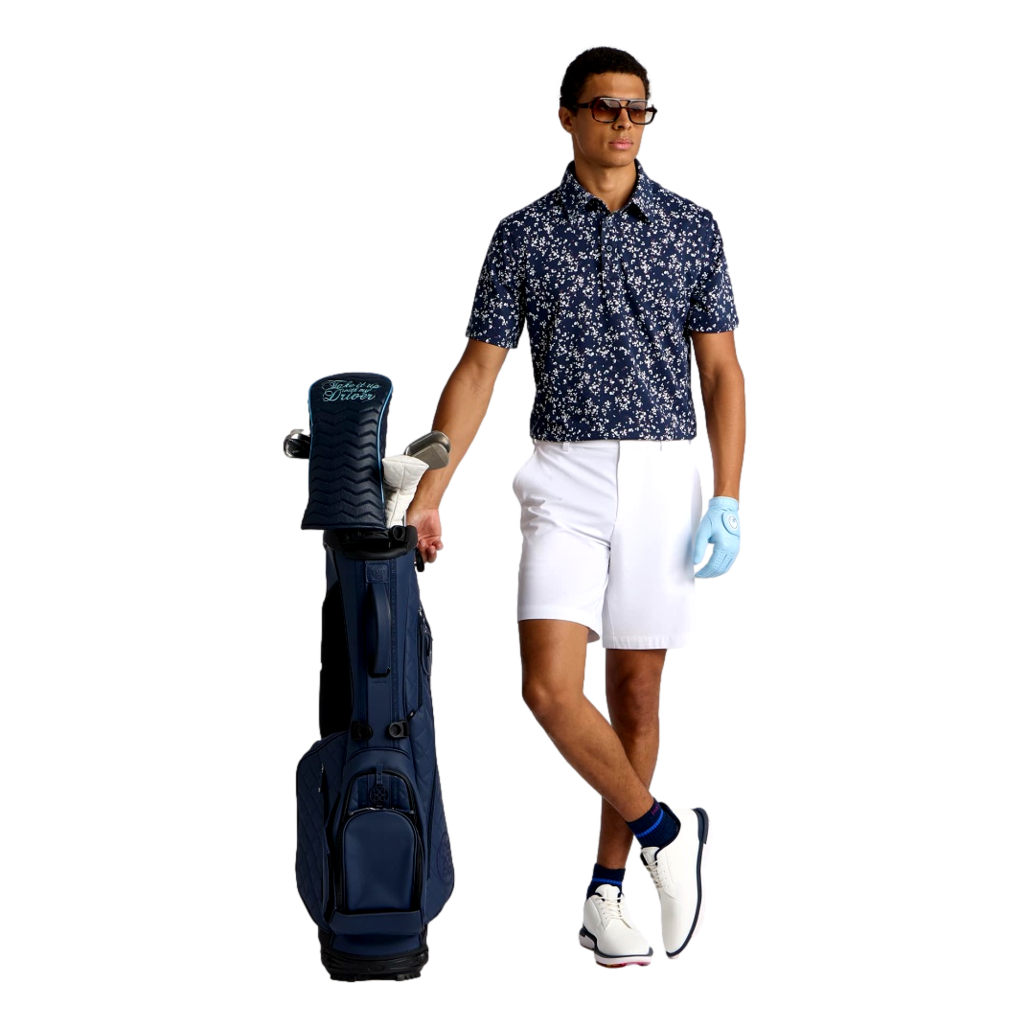 All Play Wildflower Stretch Knit Men's Golf Polo Shirt