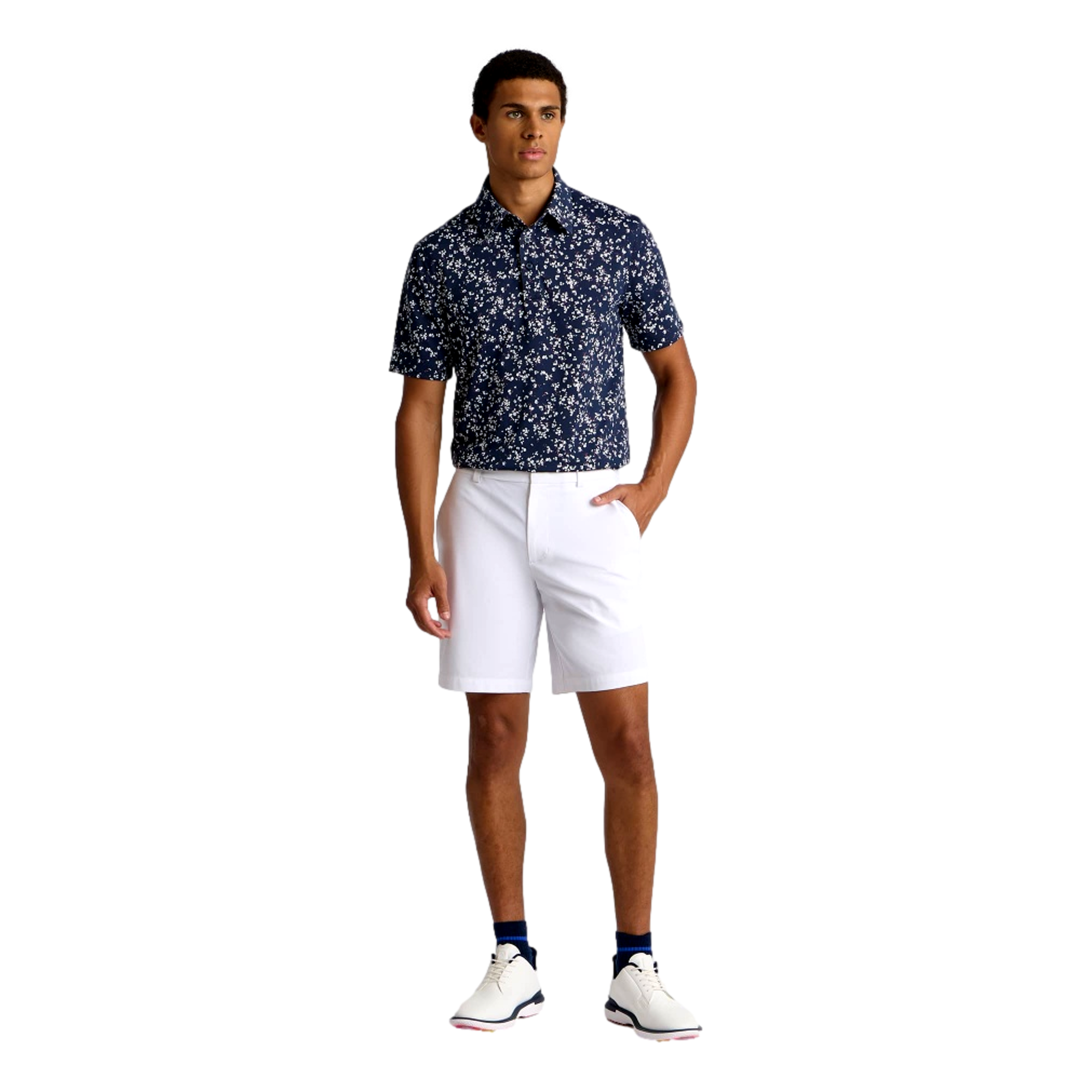 All Play Wildflower Stretch Knit Men's Golf Polo Shirt
