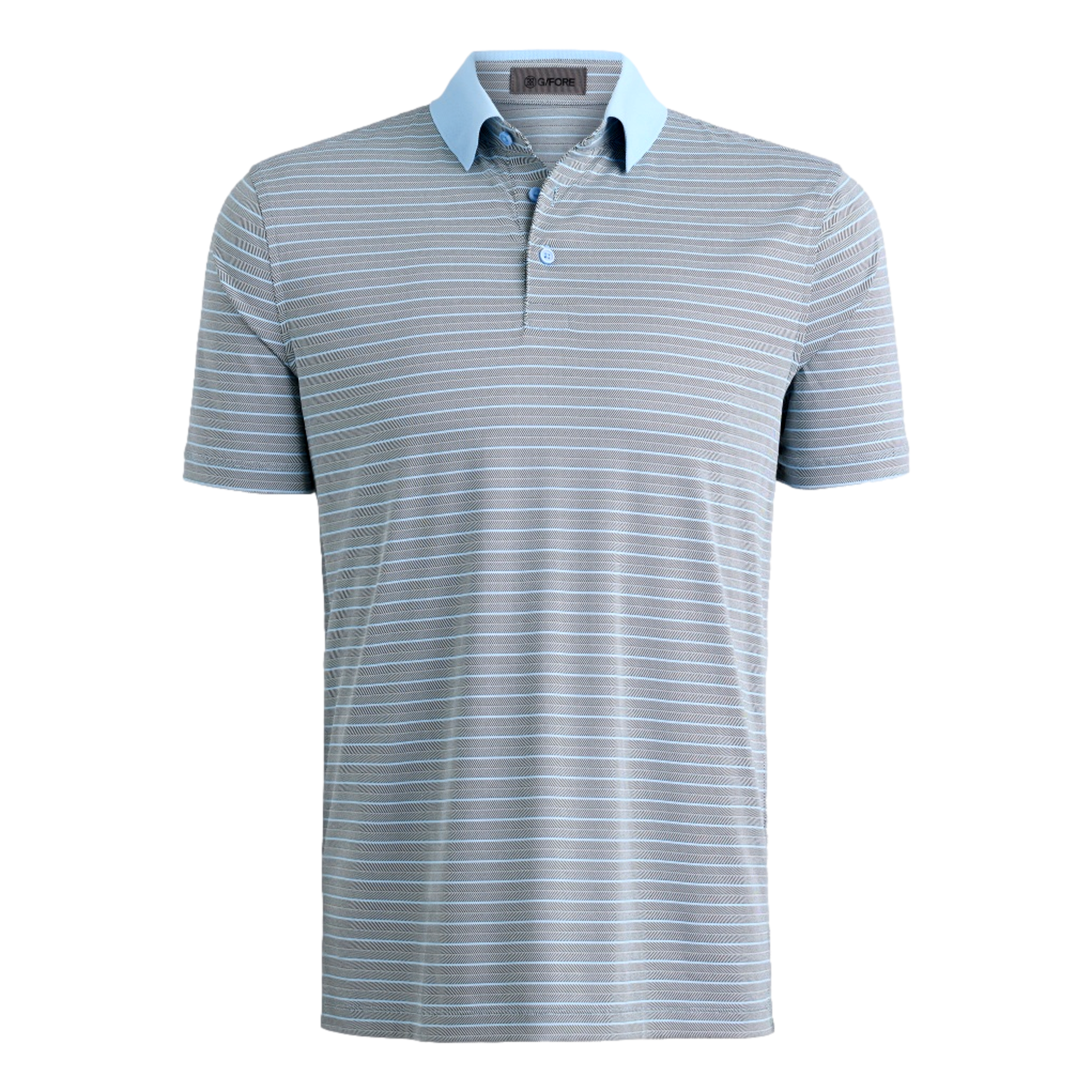 Herringbone Stripe Tech Jersey Men's Golf Polo Shirt