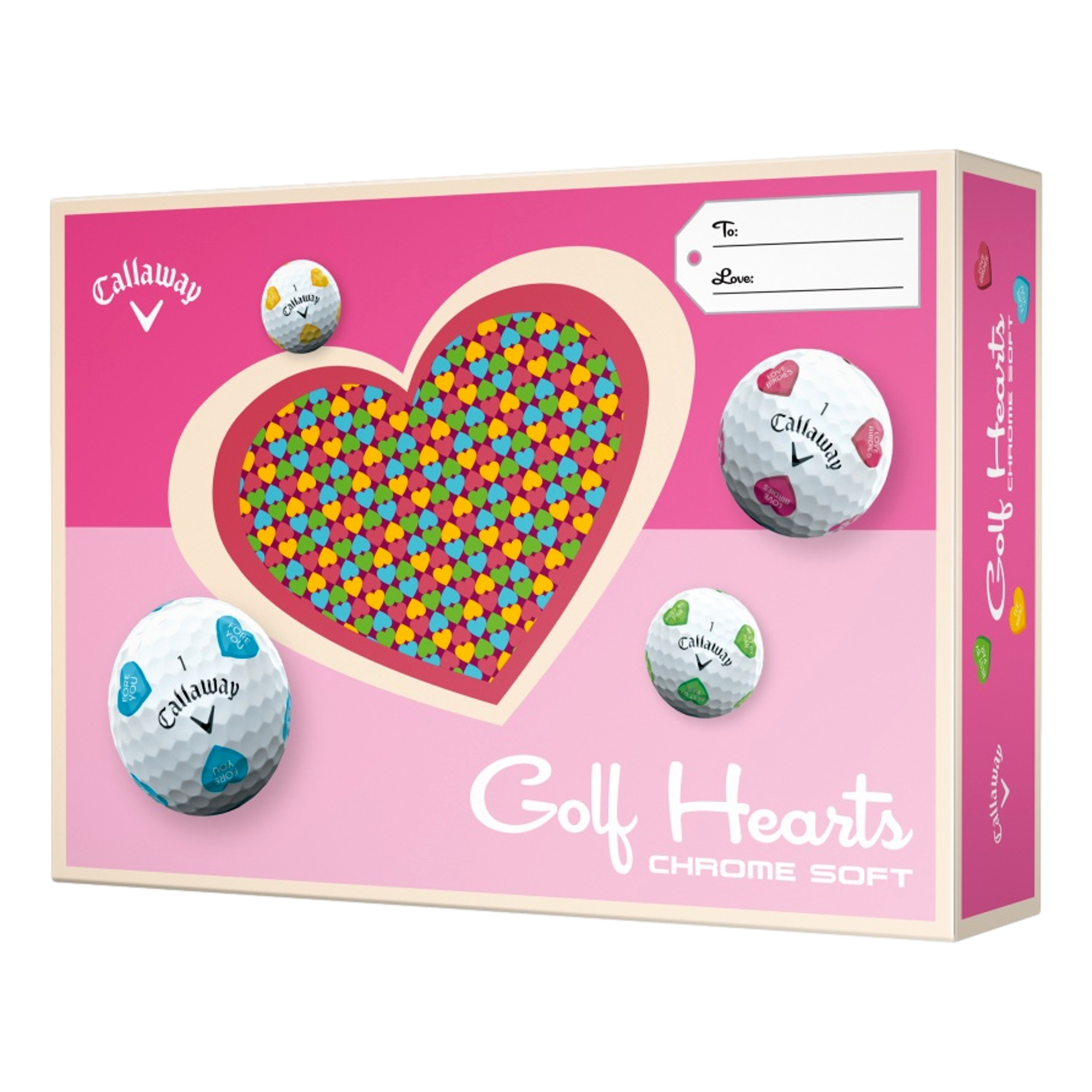 Chrome Soft Golf Hearts Golf Balls