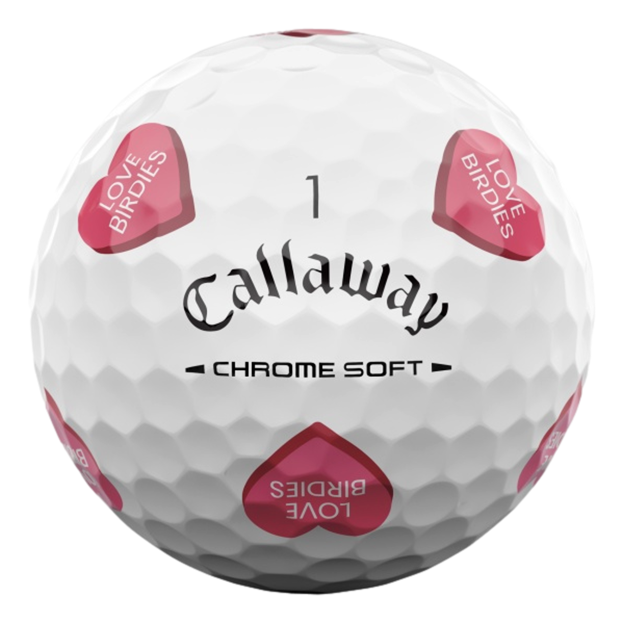 Chrome Soft Golf Hearts Golf Balls